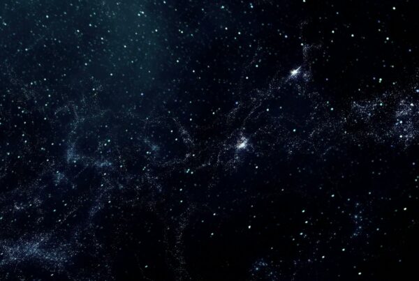 A breathtaking looping video of a star-filled space journey, with luminous stars scattered across a deep blue cosmic background, showcasing the vastness and beauty of the universe.