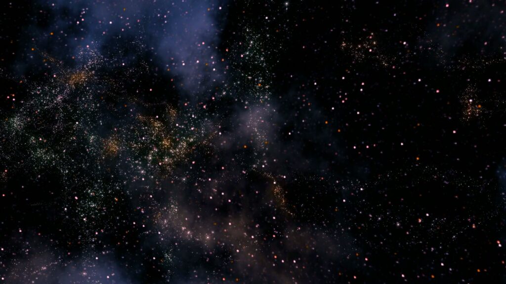 A star-filled journey in outer space featuring a multitude of bright stars and faint nebula-like clouds, showcasing the vast beauty and mystery of the universe.