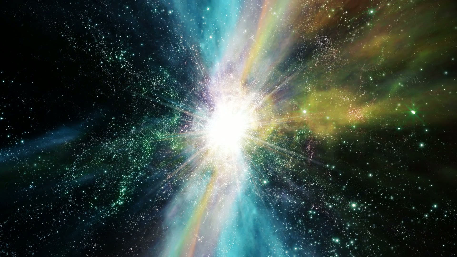 Cosmic Burst of Vibrant Light Video Loop