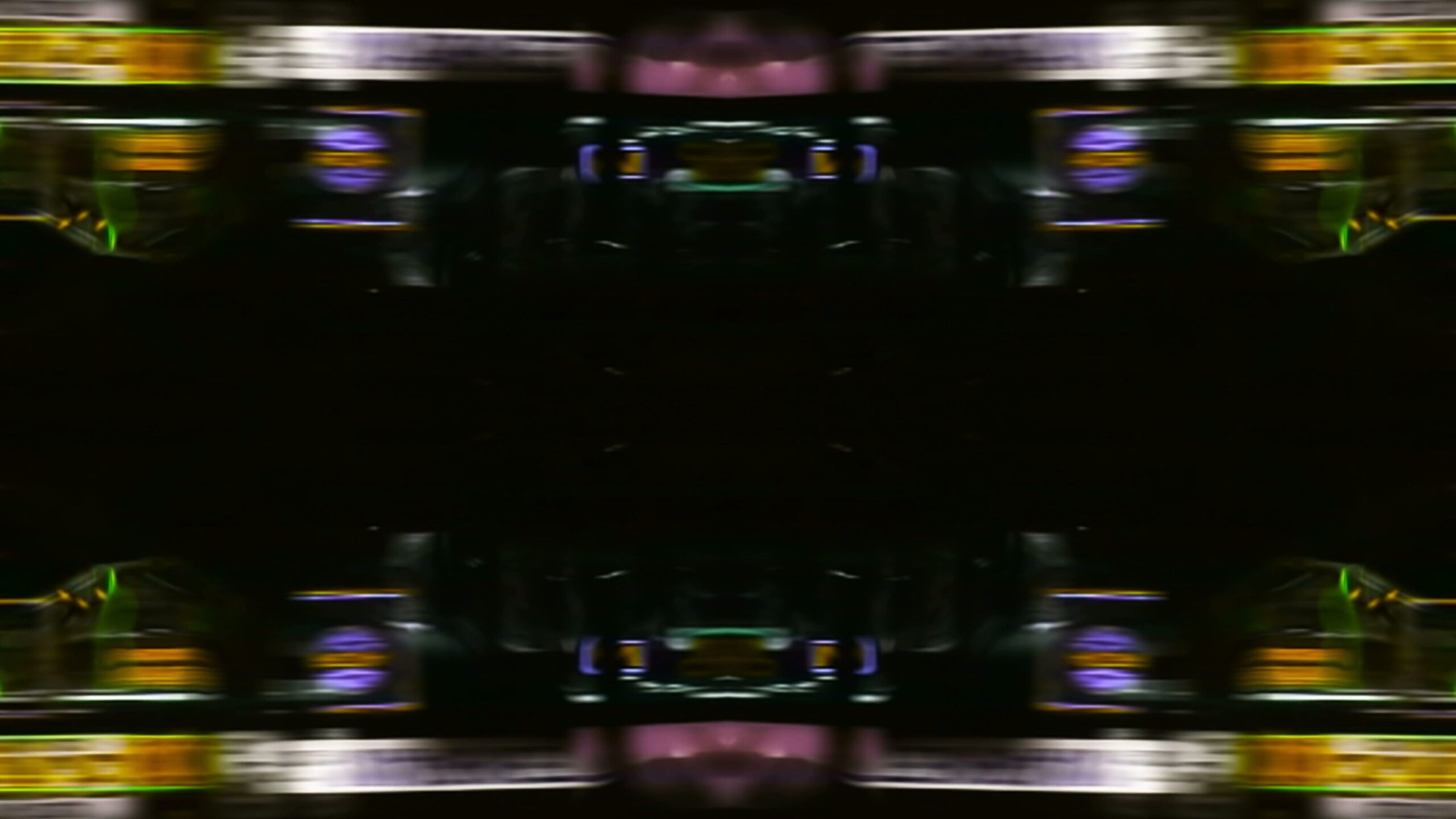 Neon Cityscape Lights Reflection 4K Video Loop