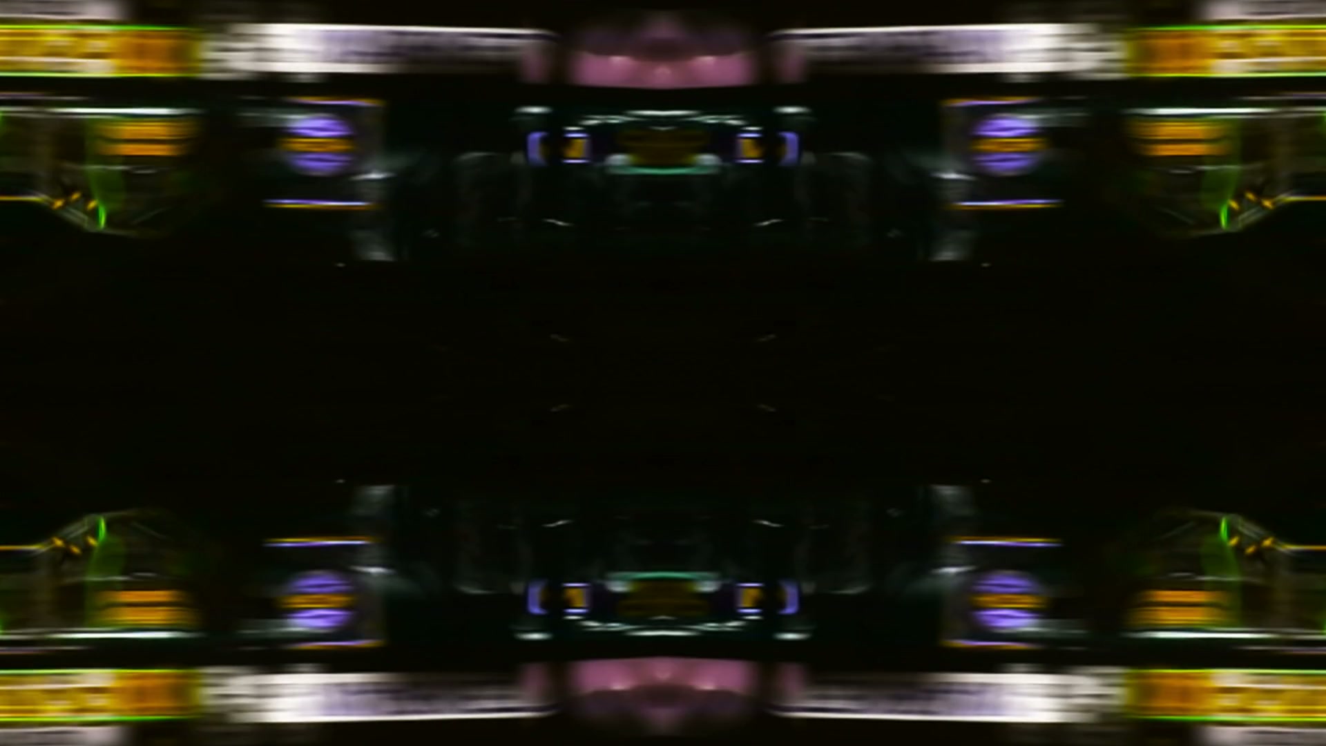 Blurred City Lights Reflected Urban Motion