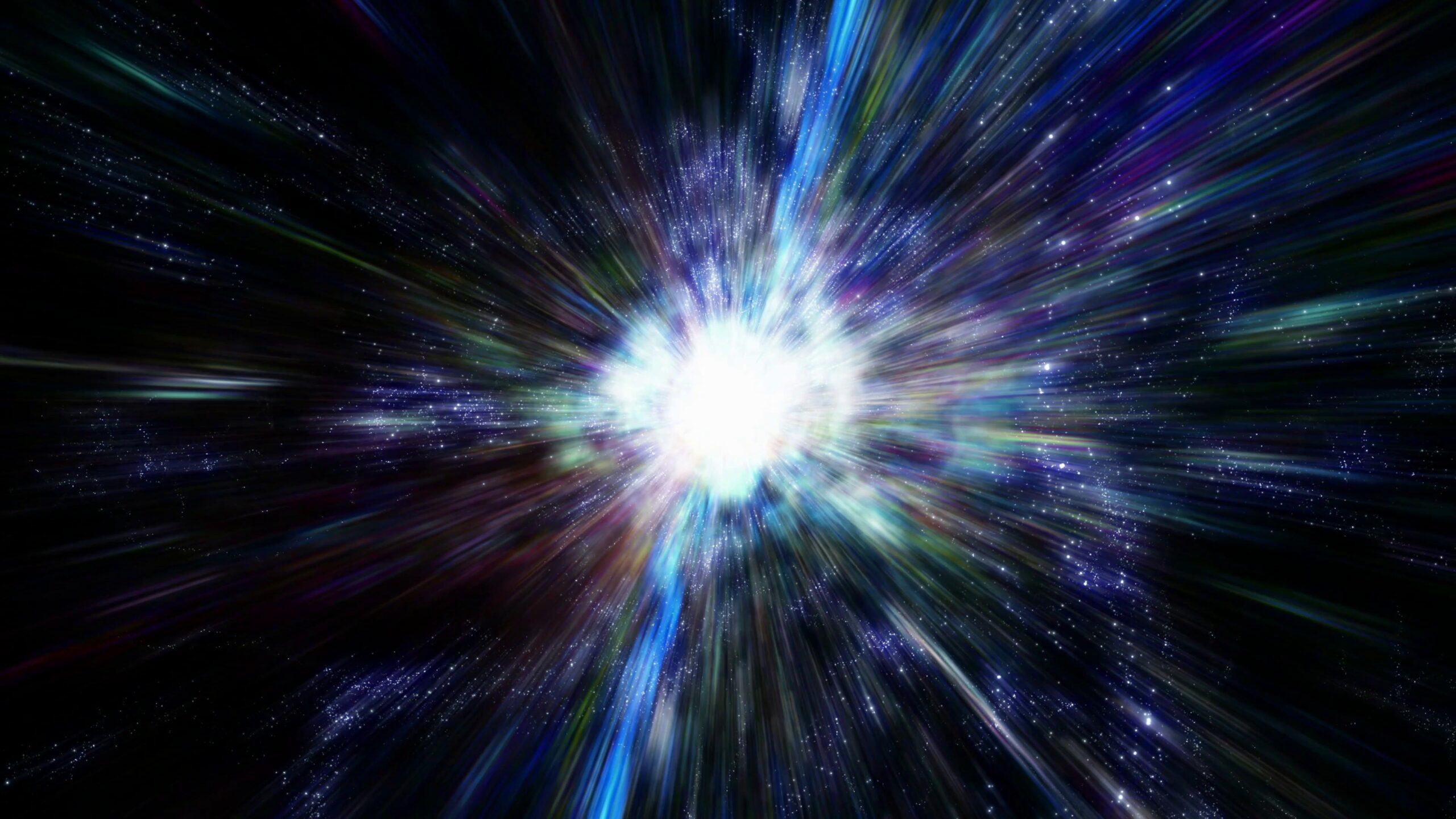 Cosmic Light Burst Through Space 4K Loop