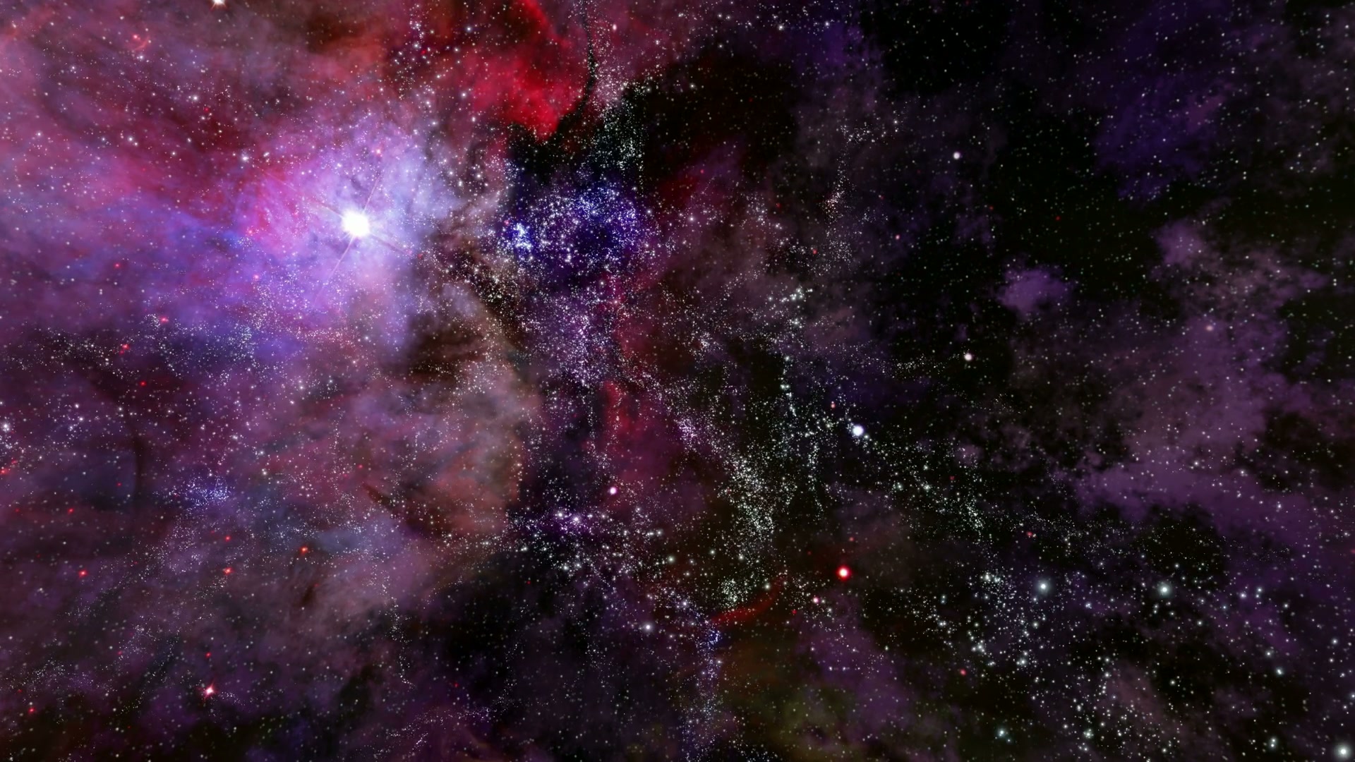 Vibrant Cosmic Nebula Space Journey