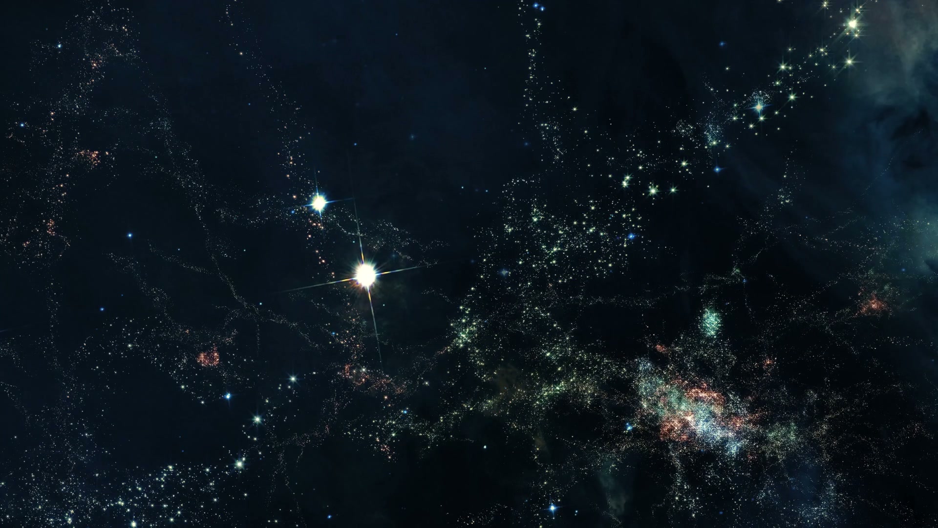 Starry Galaxy Cosmic Nightscape Loop