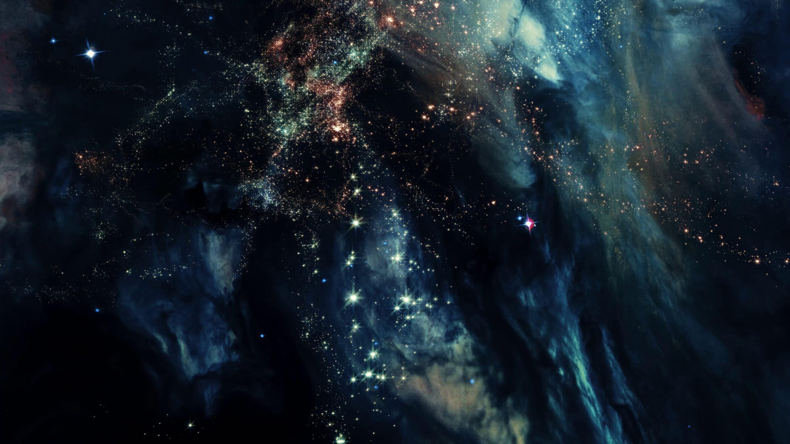 Celestial Voyage Through Nebulas 4K Loop