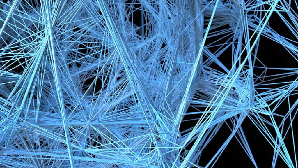Intricate Blue Line Network