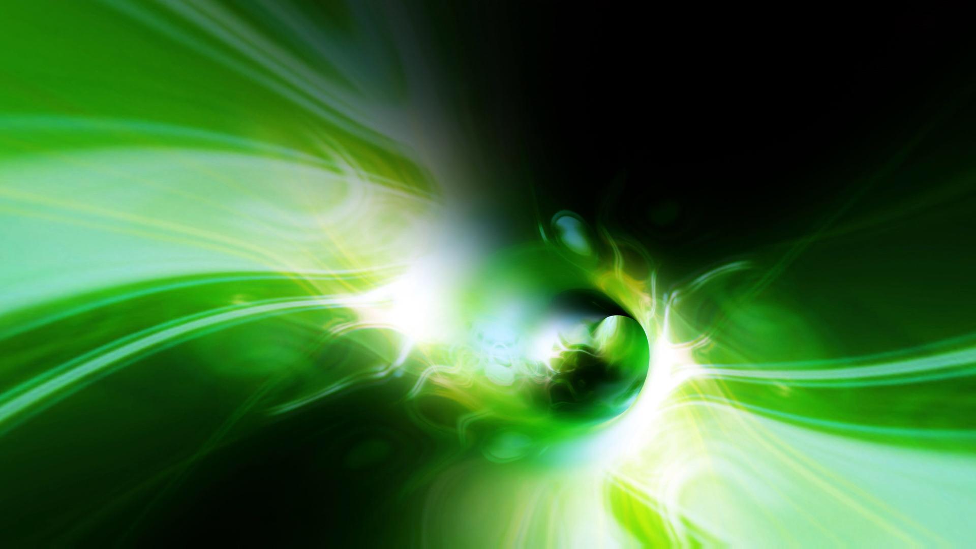 Green Vortex Energy Burst HD Video Loop