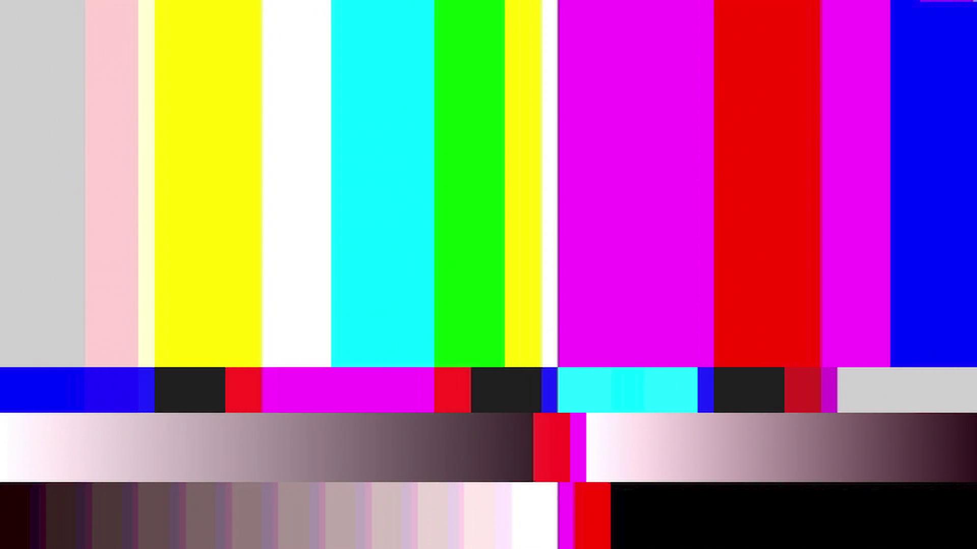Television Test Pattern Malfunction HD Loop