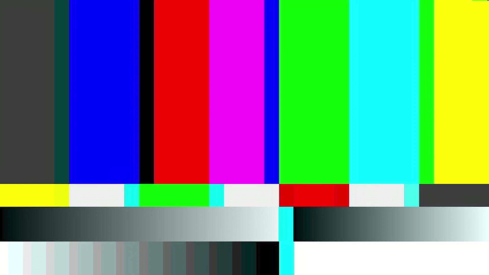 Classic Television Test Pattern Glitch Loop