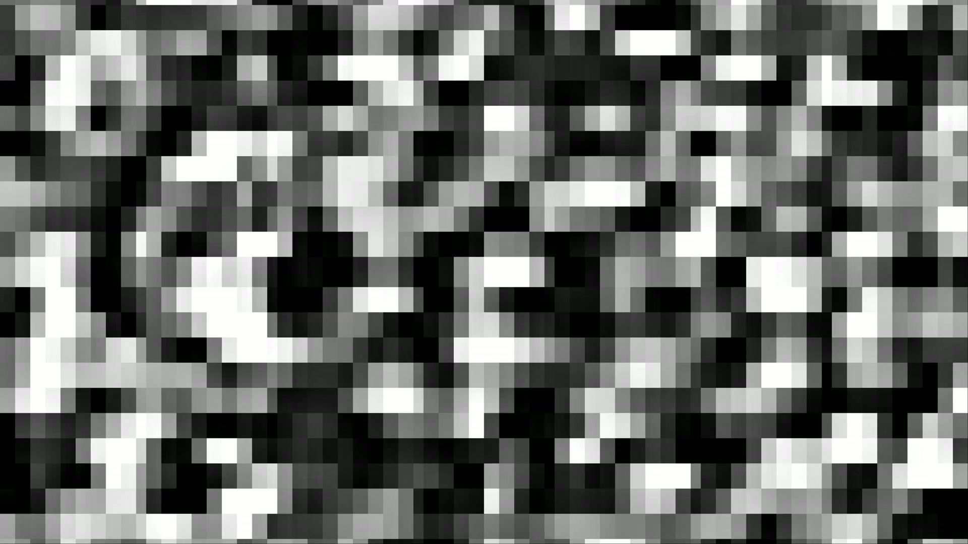 Grayscale Abstract Pixel Pattern Loop