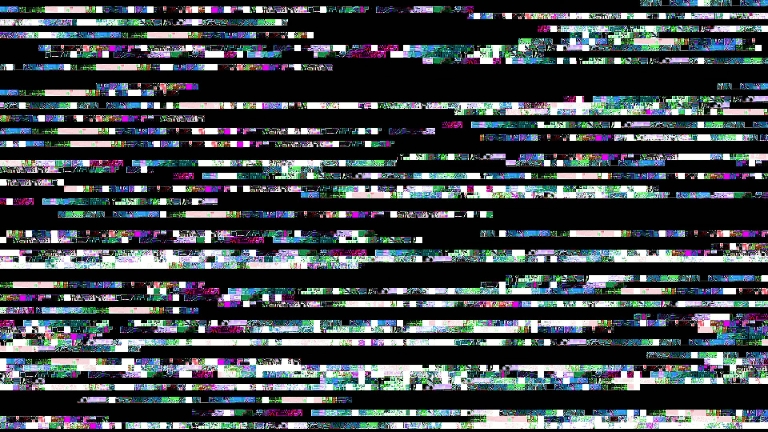 Glitchy Digital Abstract Art 4K Loop