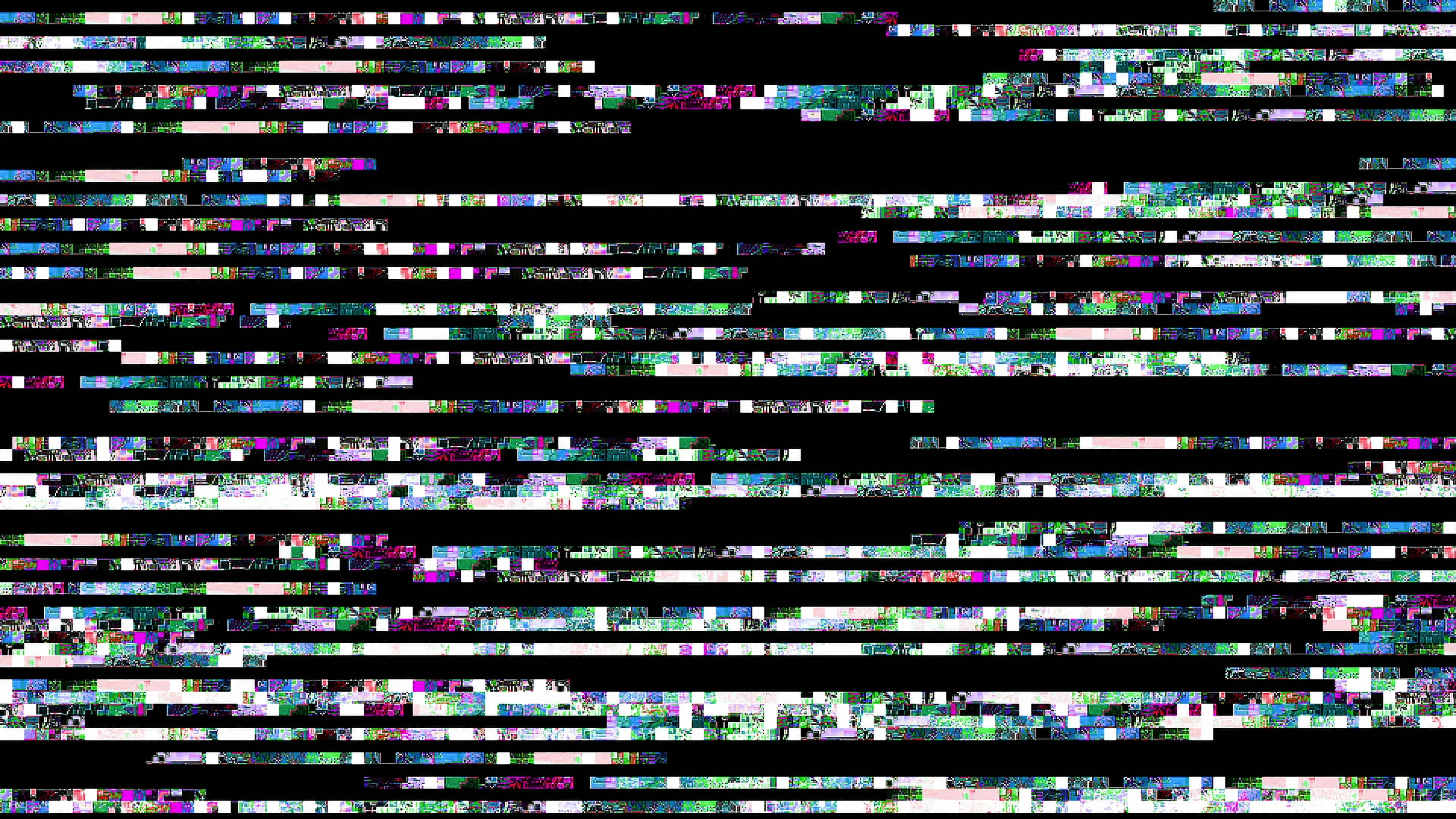 Glitchy Digital Abstract Art 4K Loop