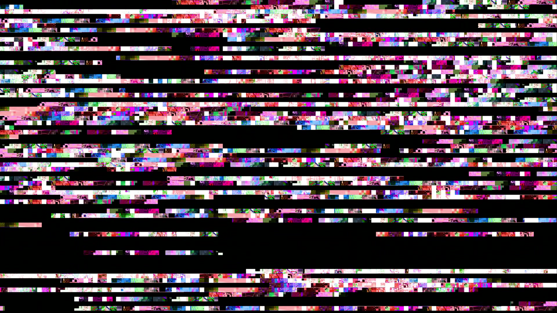 Vivid Glitch Art Abstract Loop