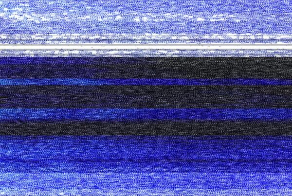Abstract blue tv static pattern video loop with rolling horizontal lines, showcasing a dynamic blend of light and dark shades creating a mesmerizing visual effect.