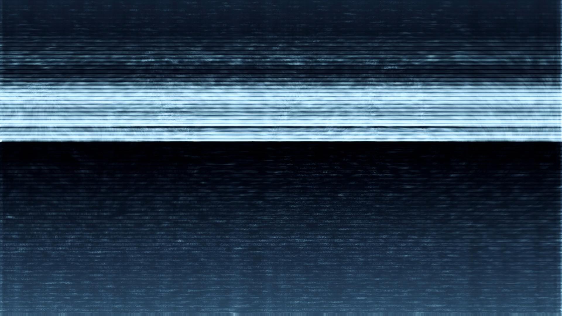 Glitchy Blue Static Screen HD Loop