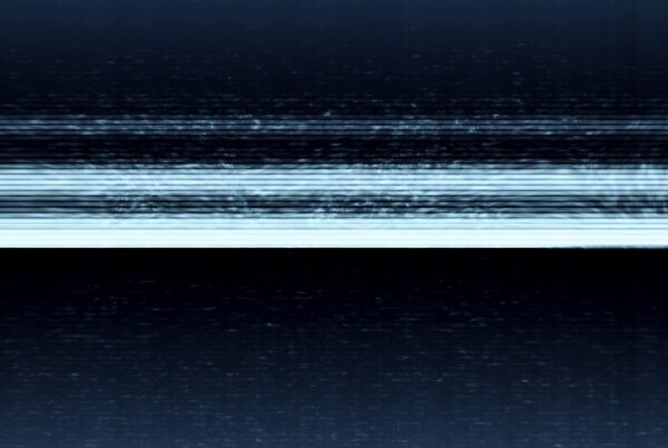 4K looping video abstract TV static glitch rolling background for retro aesthetic projects.