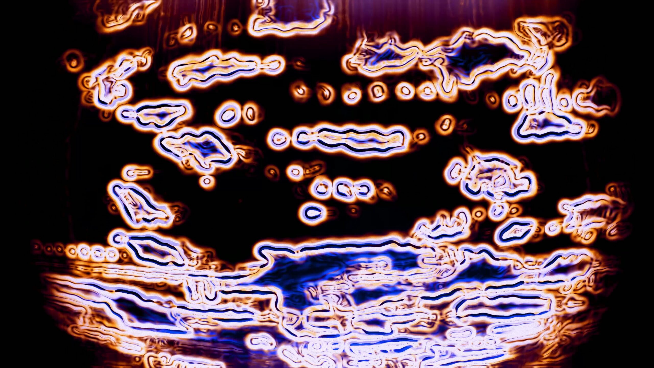 Flickering Electric Abstract Patterns 4K Loop
