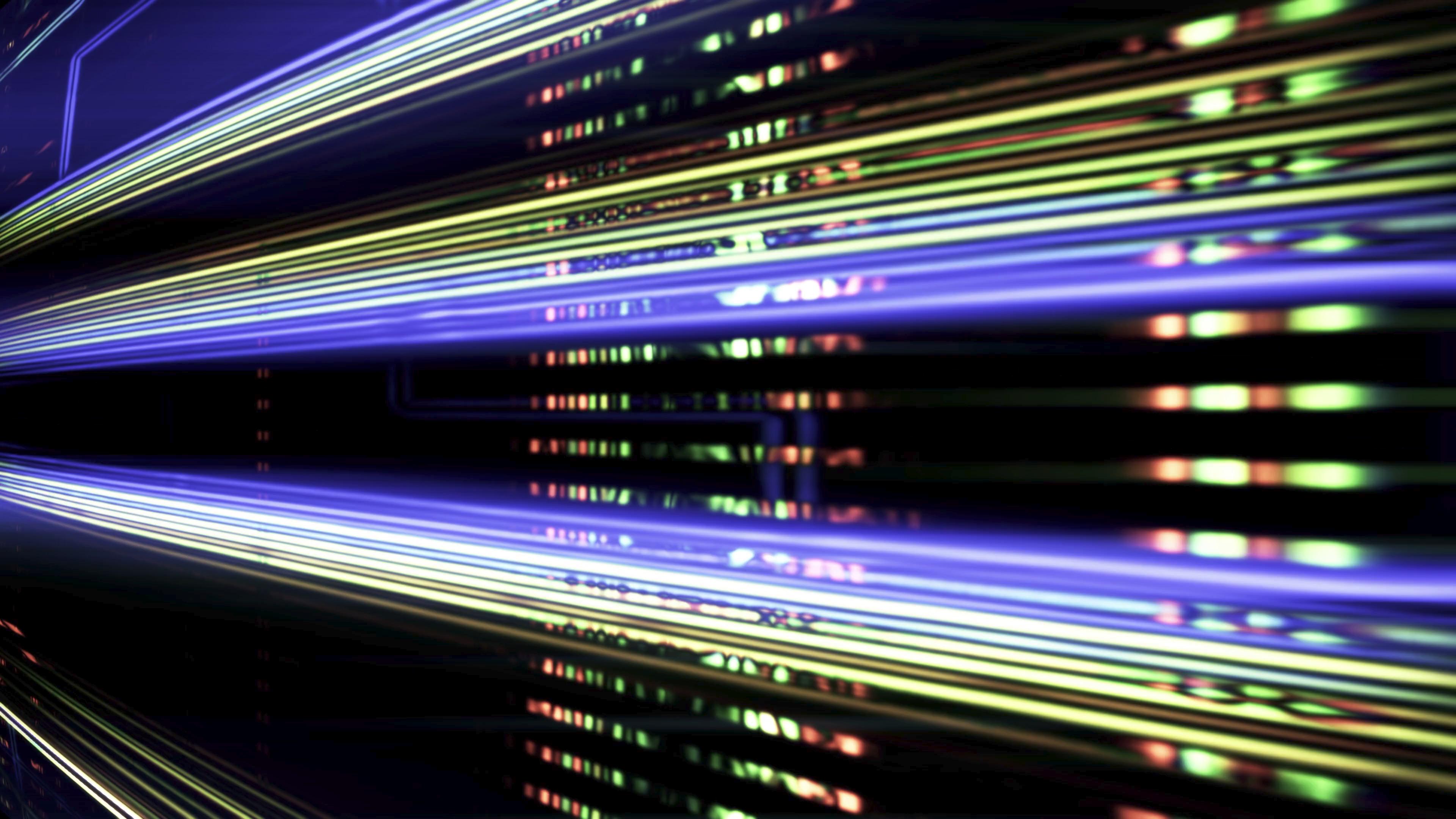 Abstract Digital Light Patterns 4K Loop