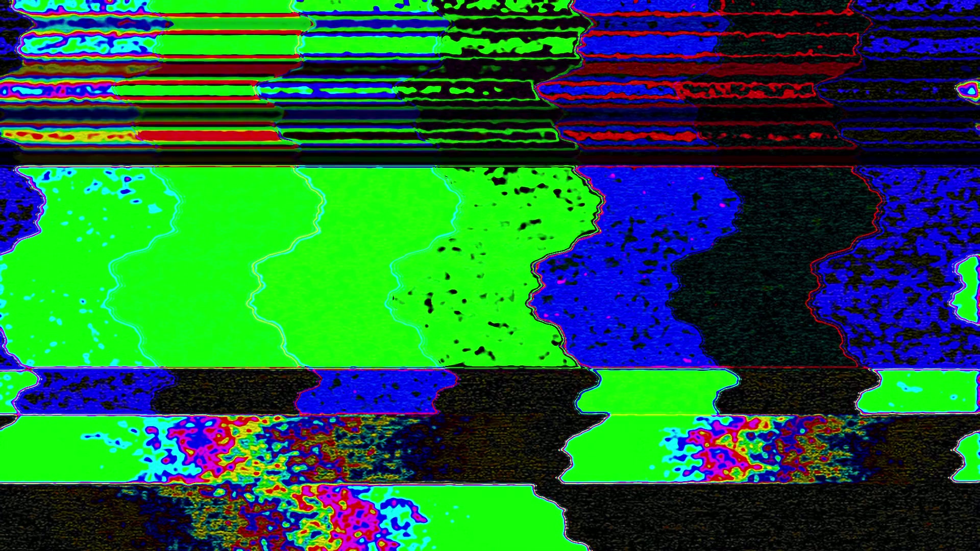 Vibrant Digital Glitch Art Loop