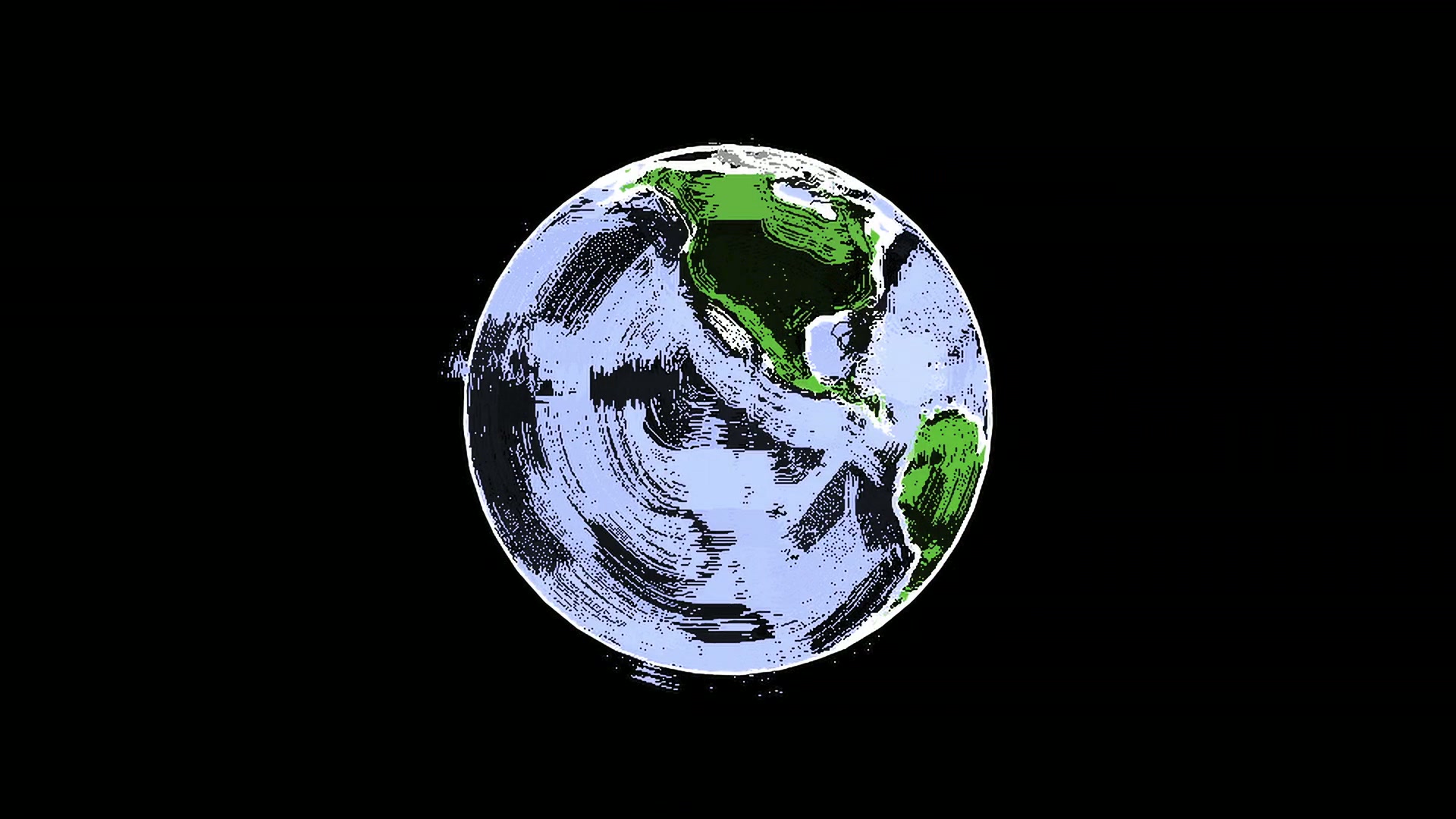 Scribble Earth Animation Loop