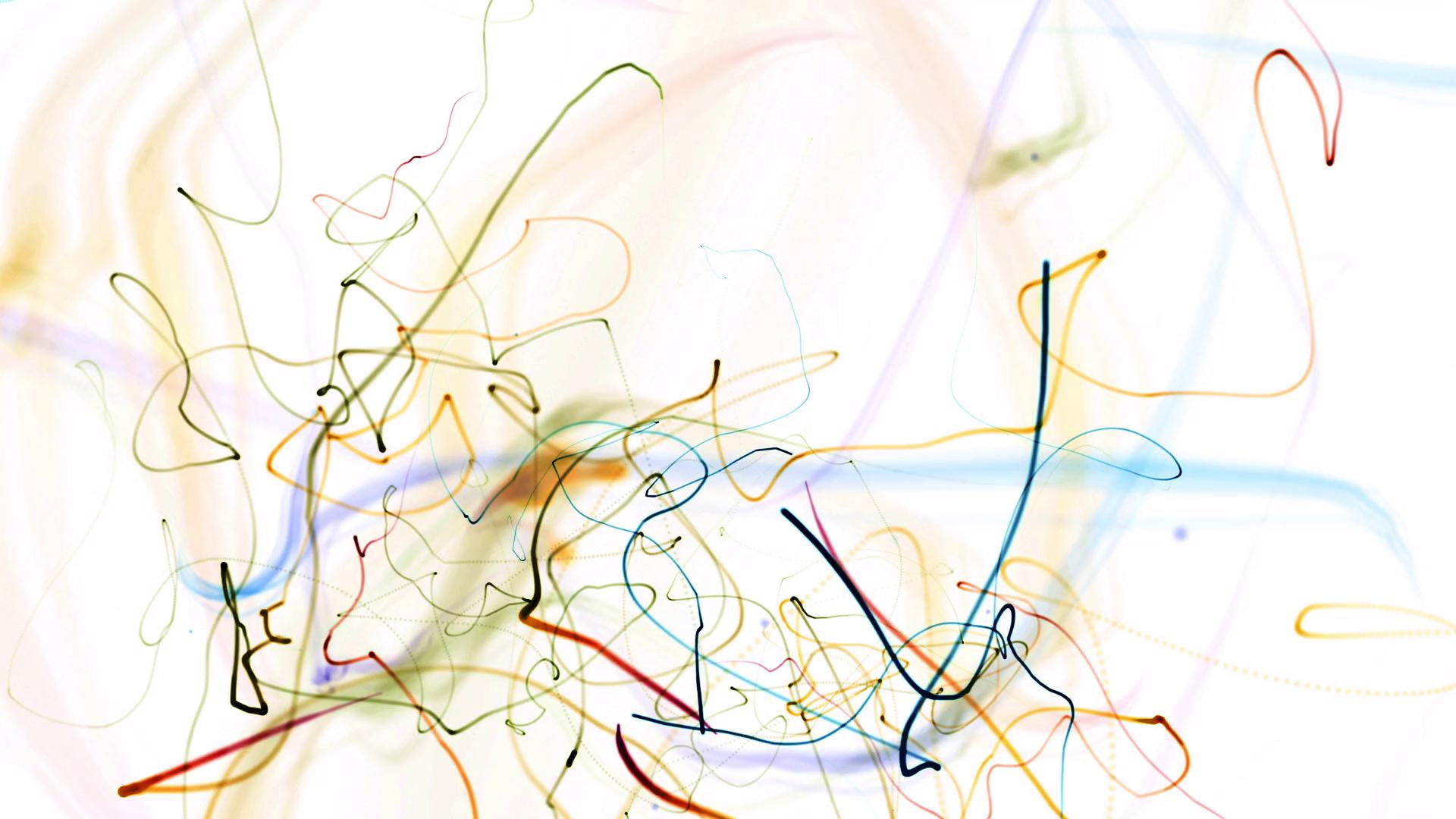 Energetic Swirls of Vibrant Colors HD Loop