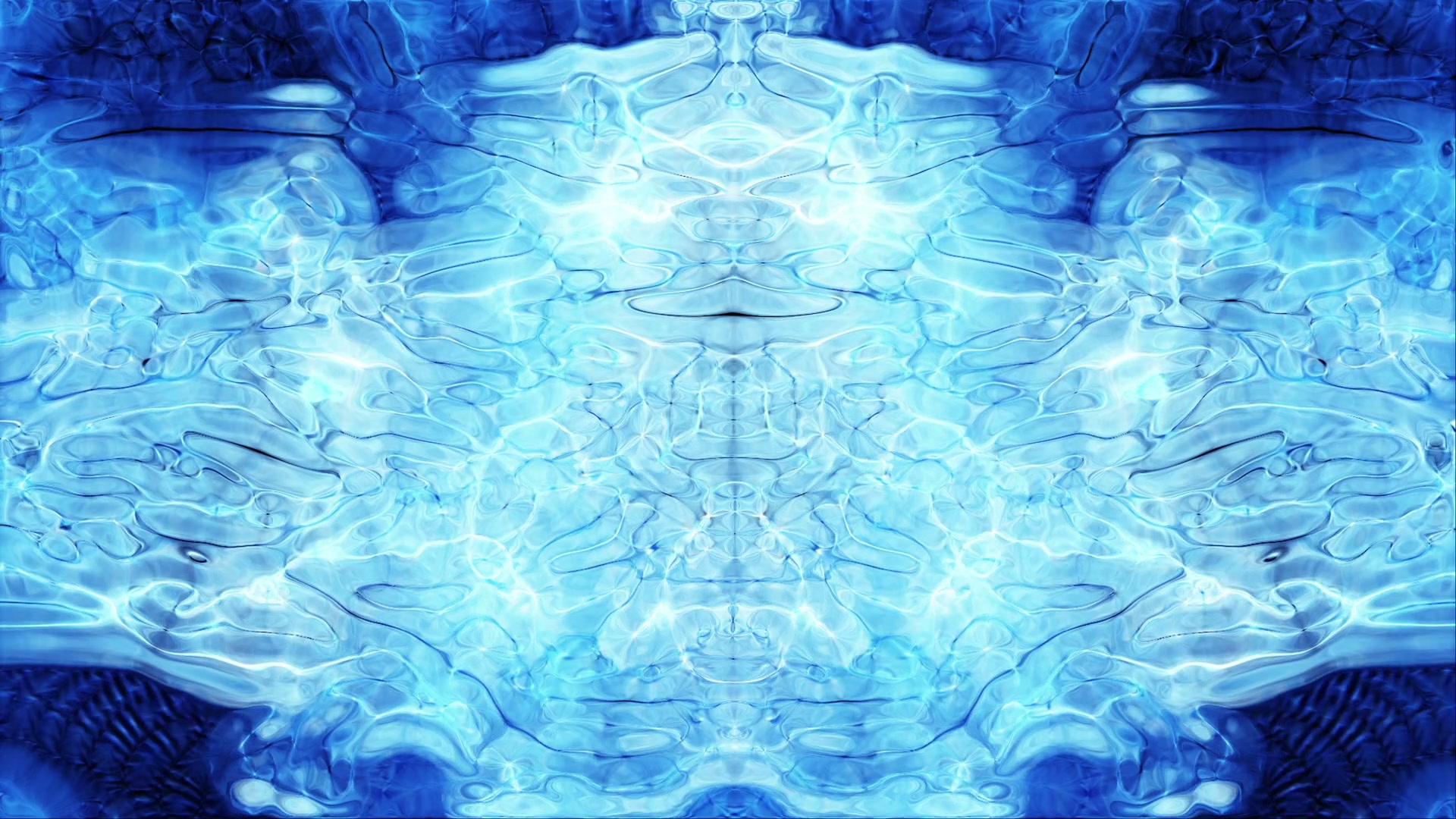 Dynamic Blue Abstract Rorschach Pattern Loop