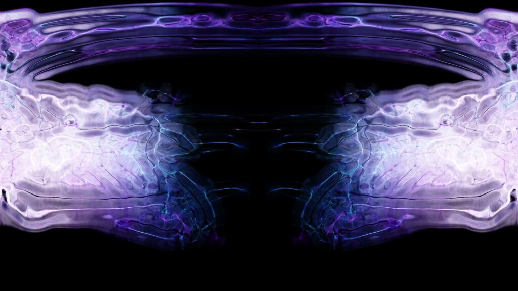Symmetrical Ethereal Abstract Waves Loop