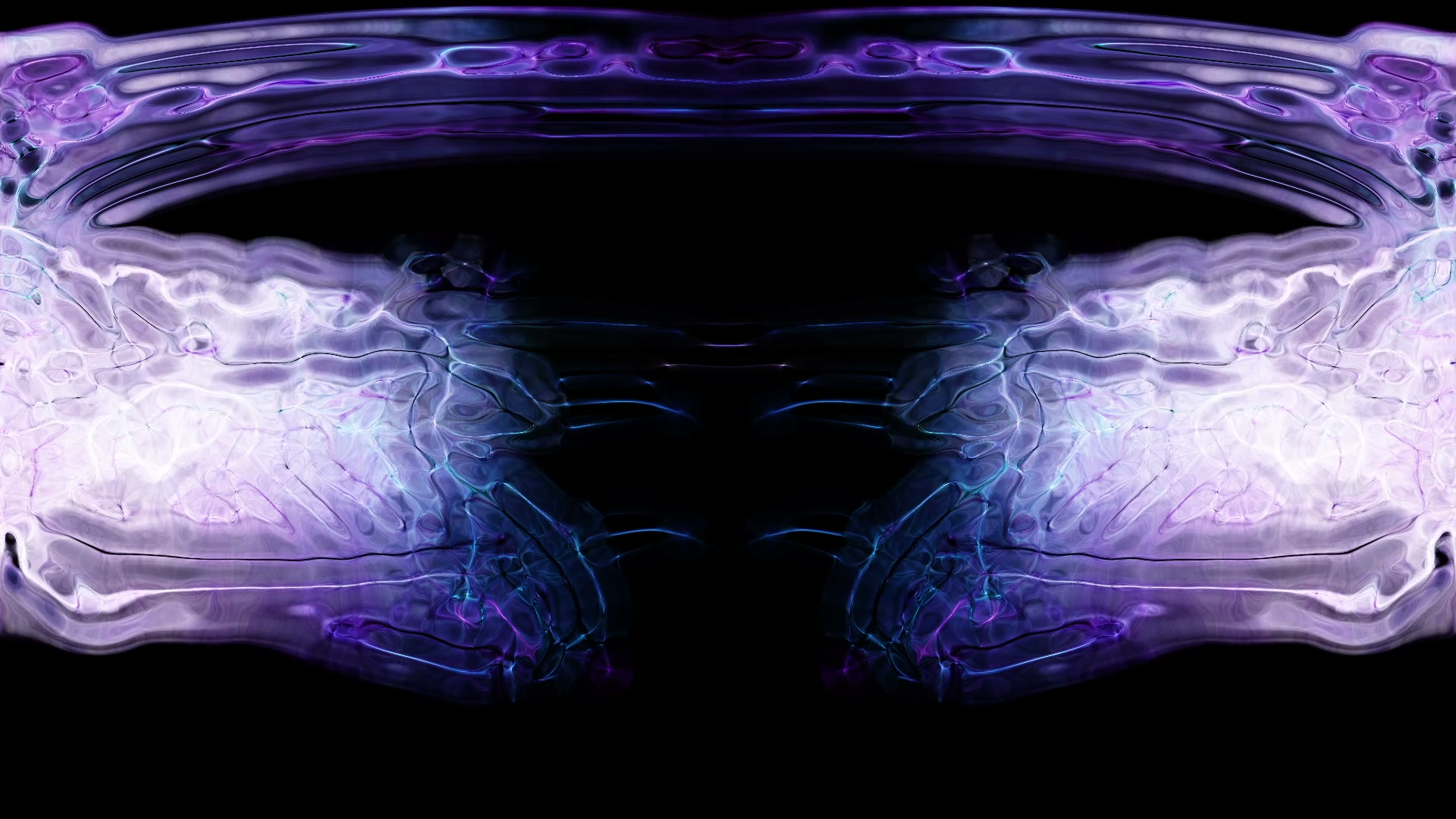 Symmetrical Ethereal Abstract Waves Loop