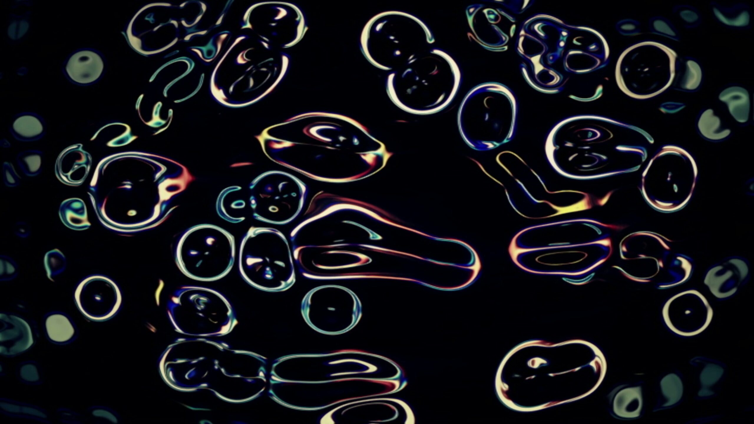 Abstract Neon Liquid Patterns 4K Loop