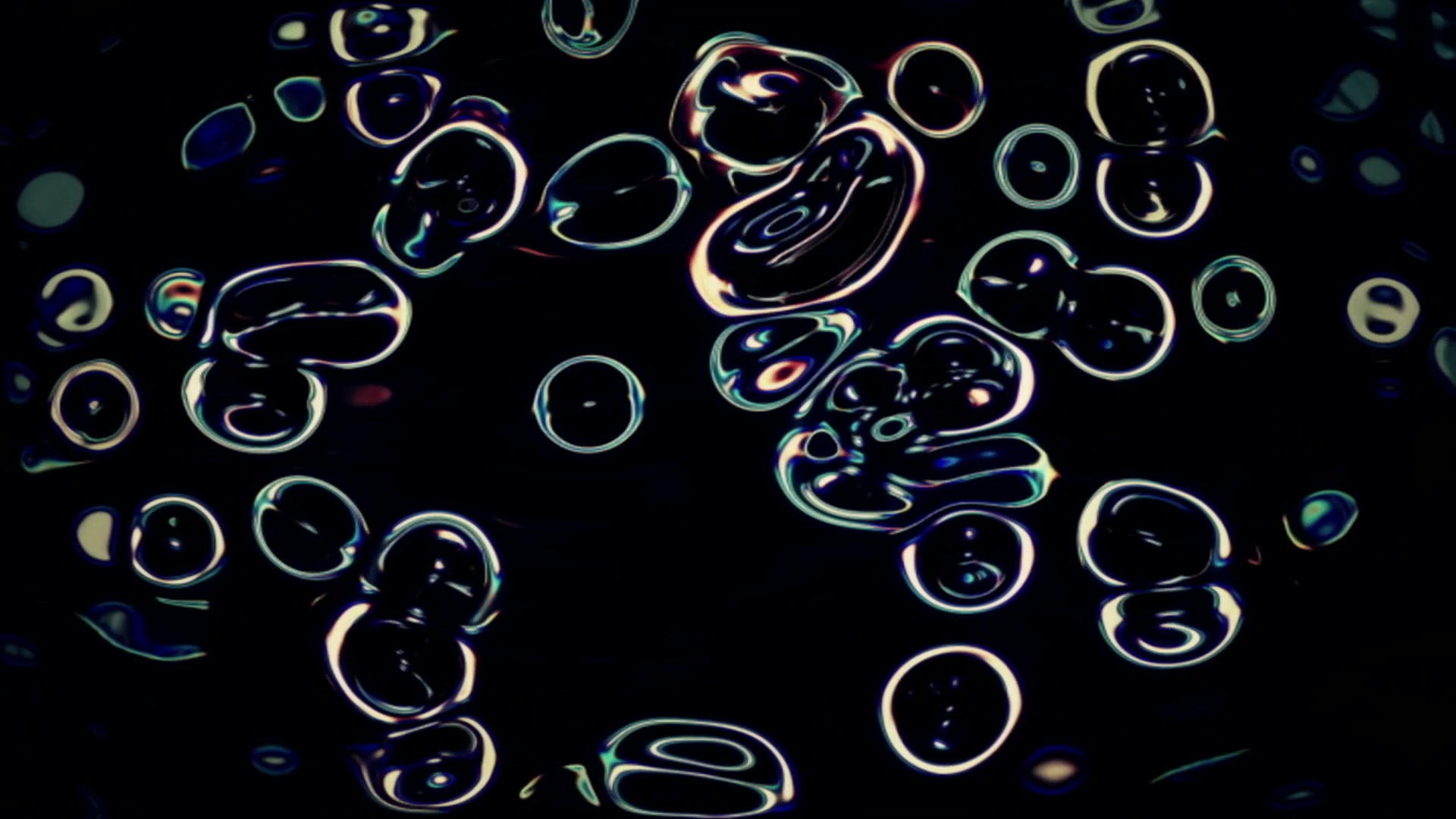 Abstract Bubbles Rising Video Loop