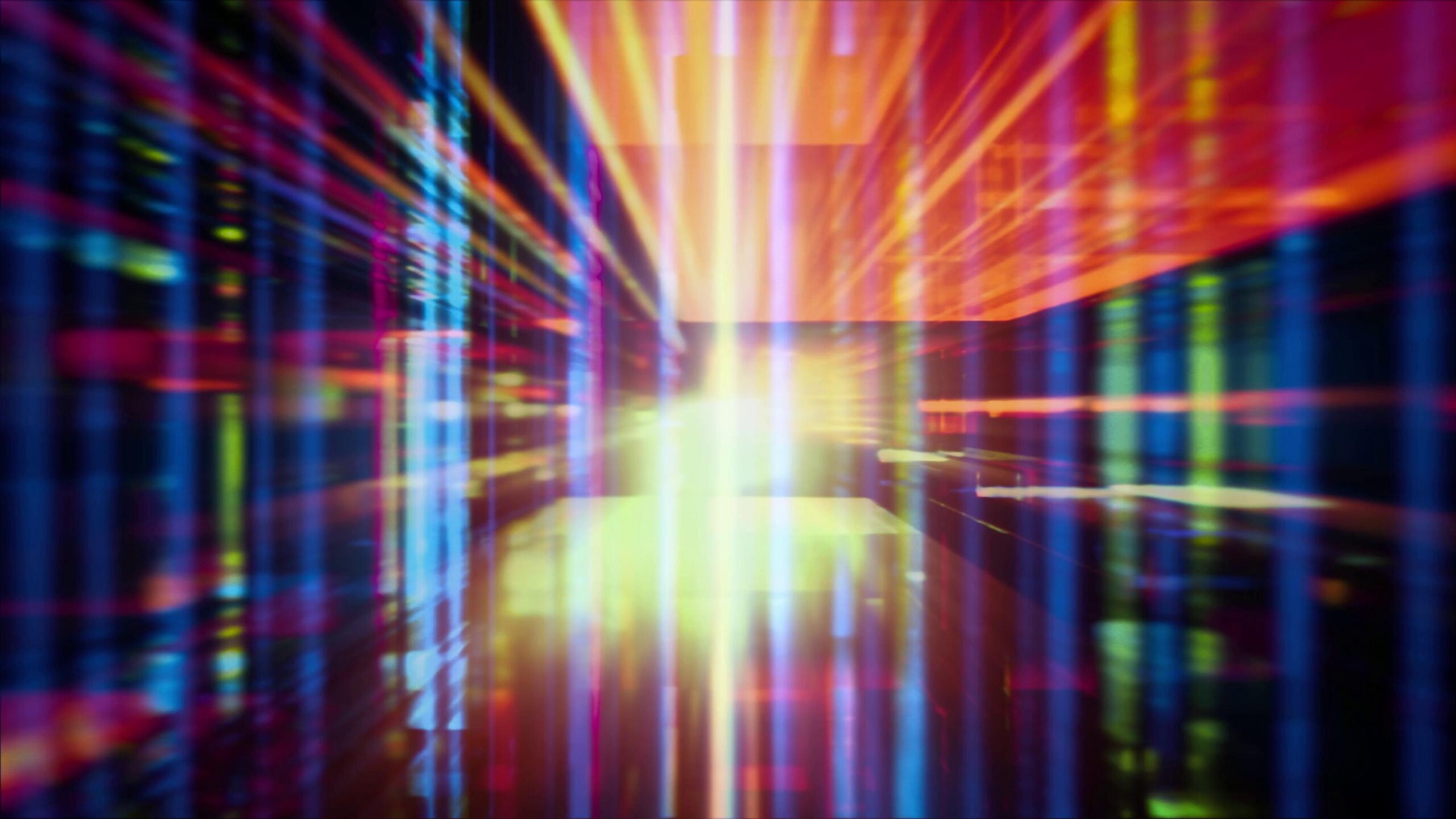 Spectacular Burst of Neon Lights 4K Loop