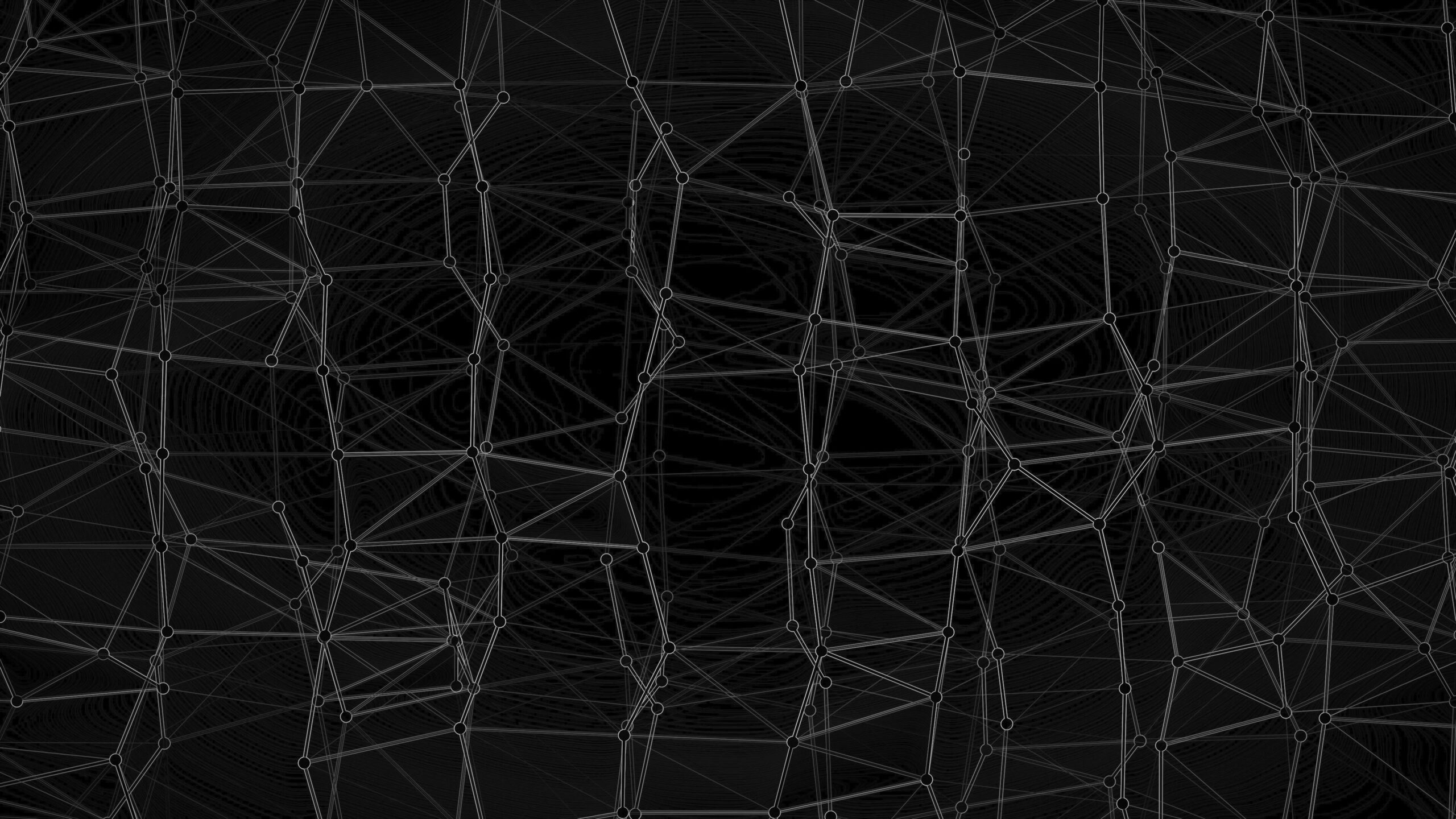 Intricate Geometric Wireframe Network 4K Loop