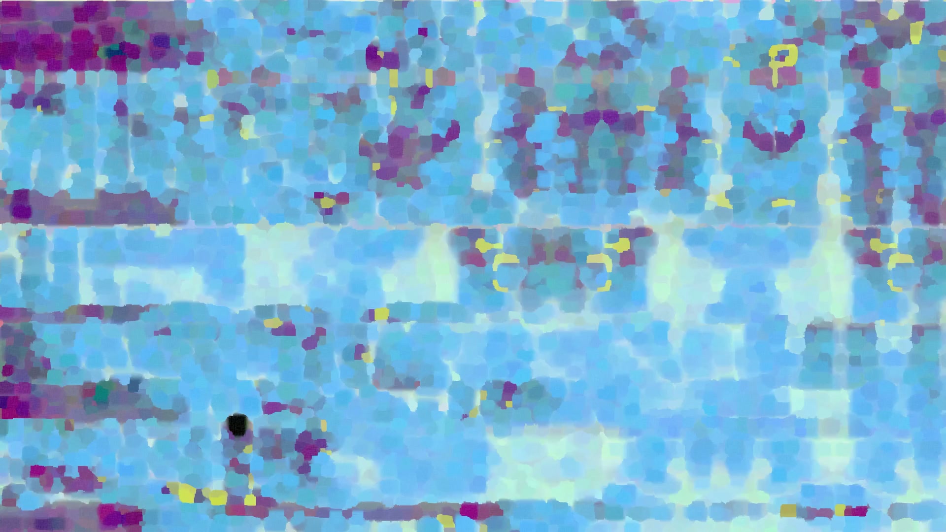 Mosaic Blue Pattern Abstract Art Video Loop