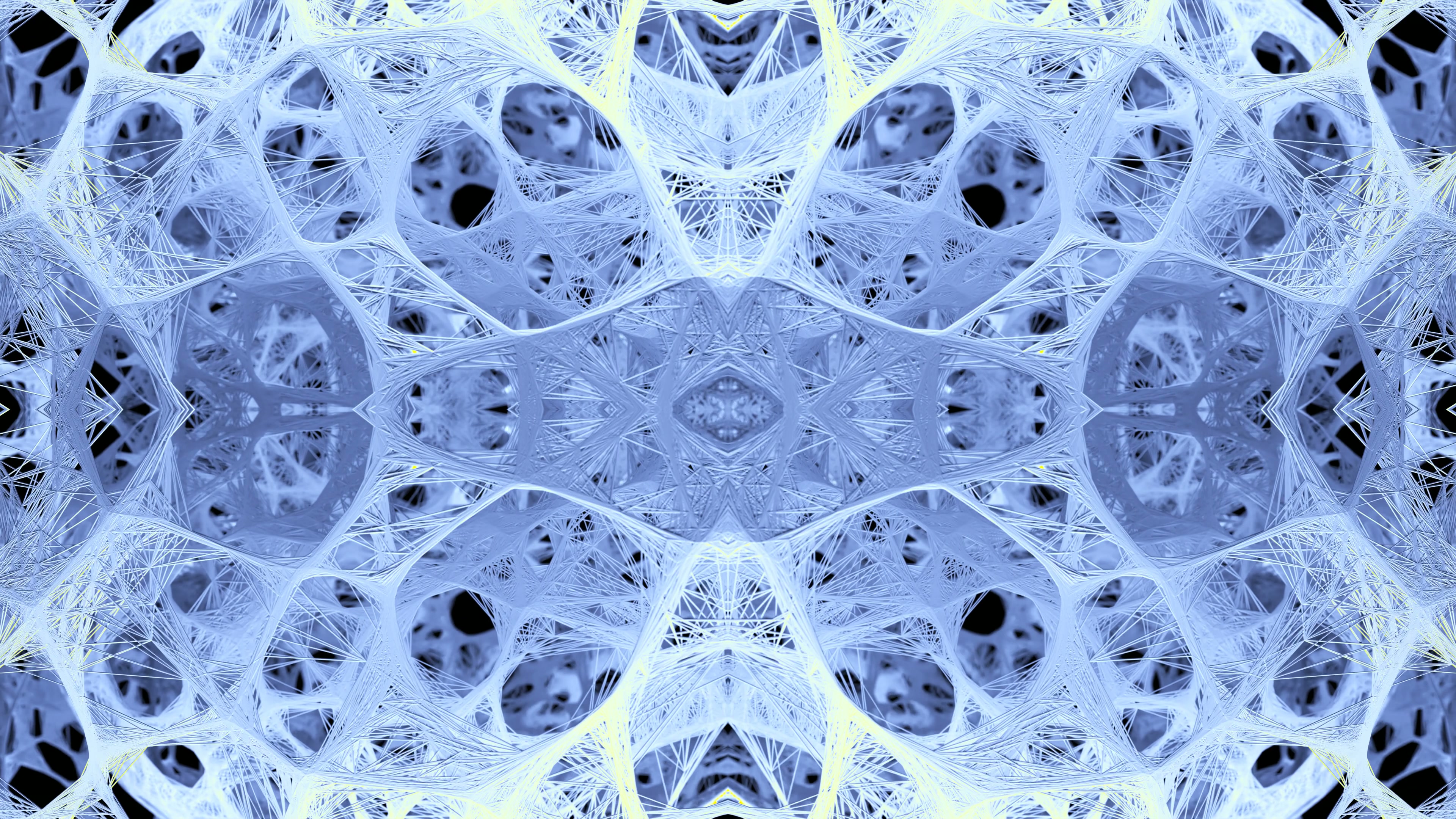 Intricate Symmetrical Network Design 4K Video