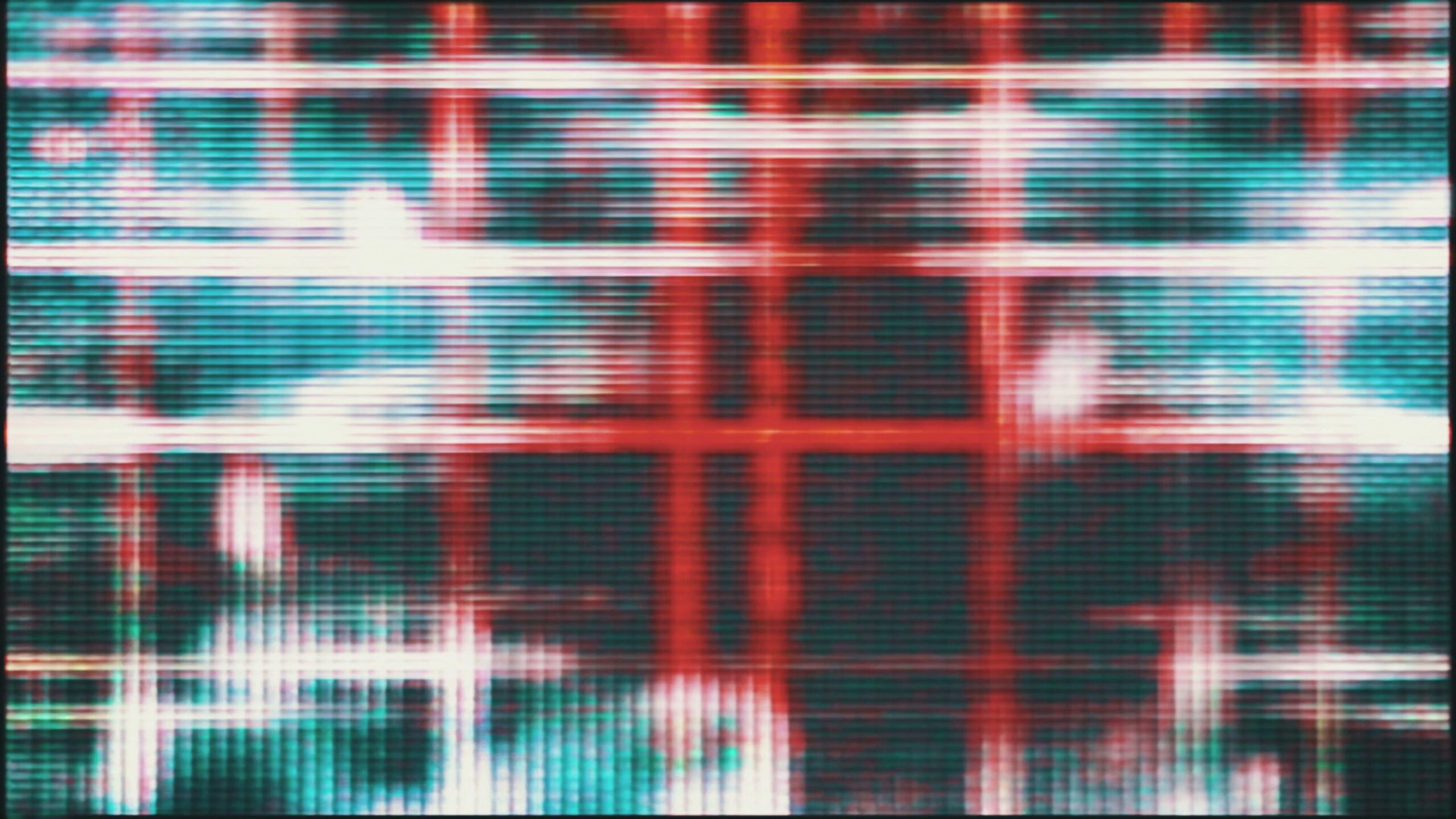 Glitchy Red Light Abstract 4K Loop