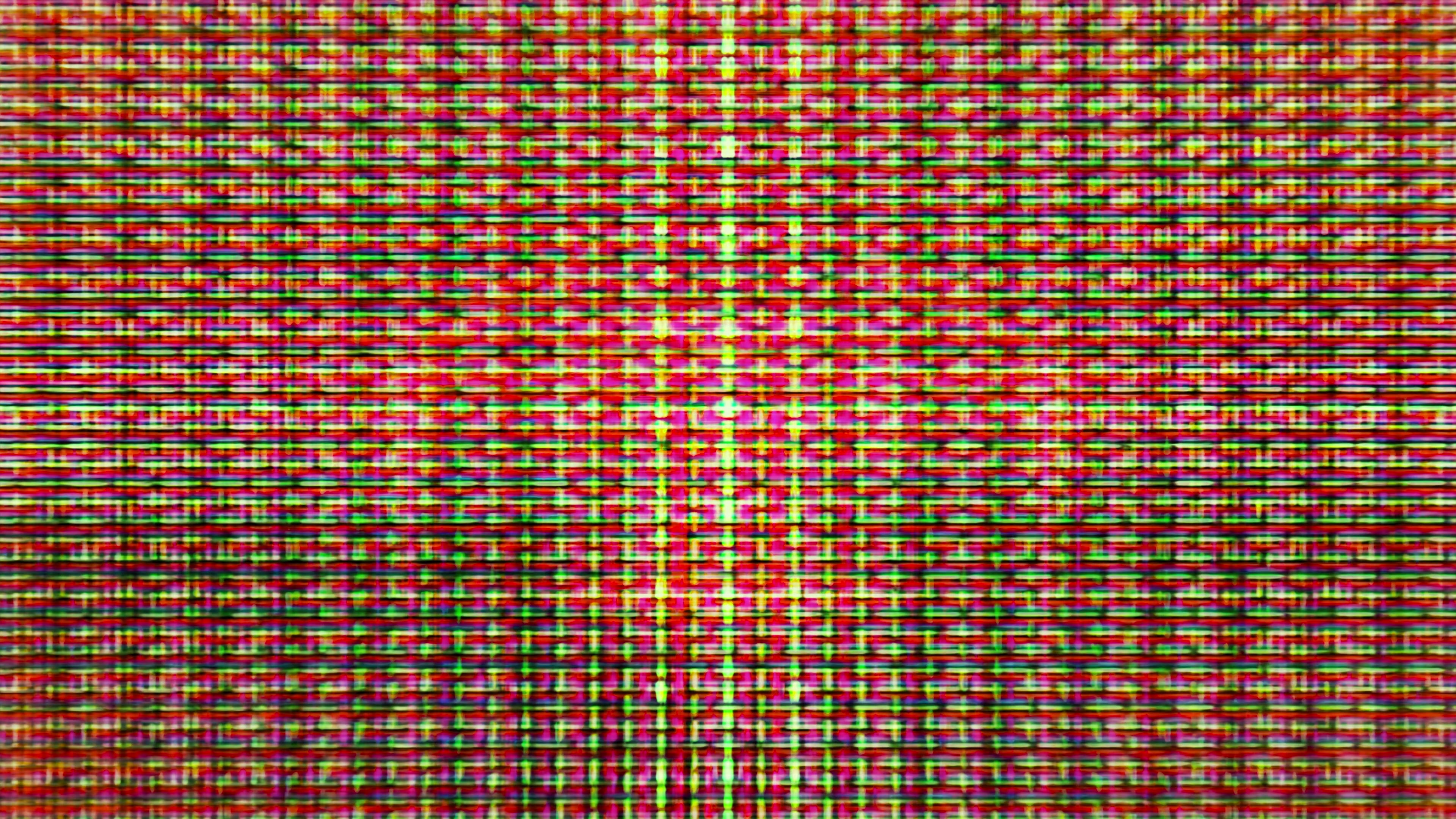 Colorful Pixel Grid 4K Animation Loop