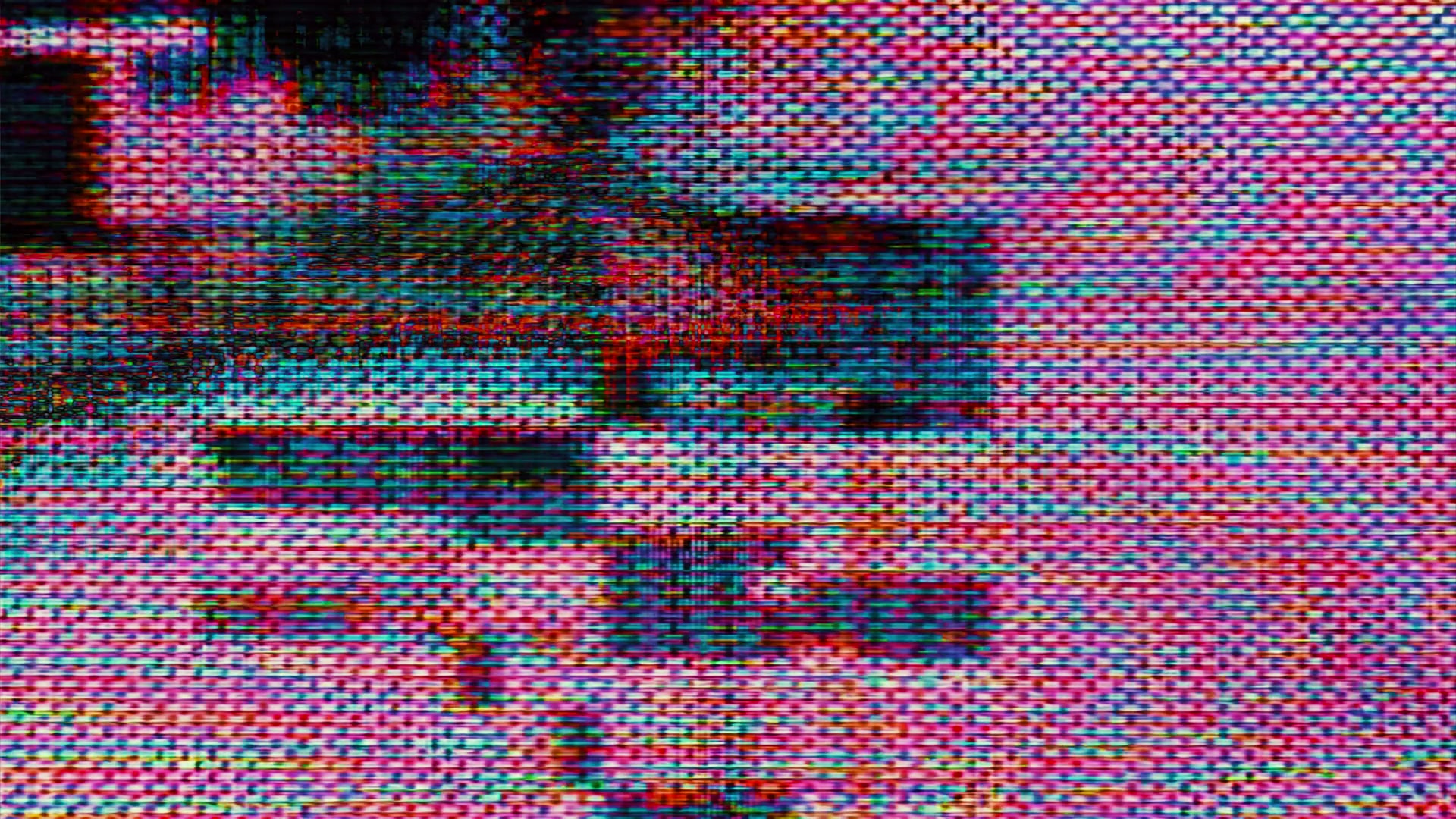 Vibrant Digital Glitch Art Video Loop