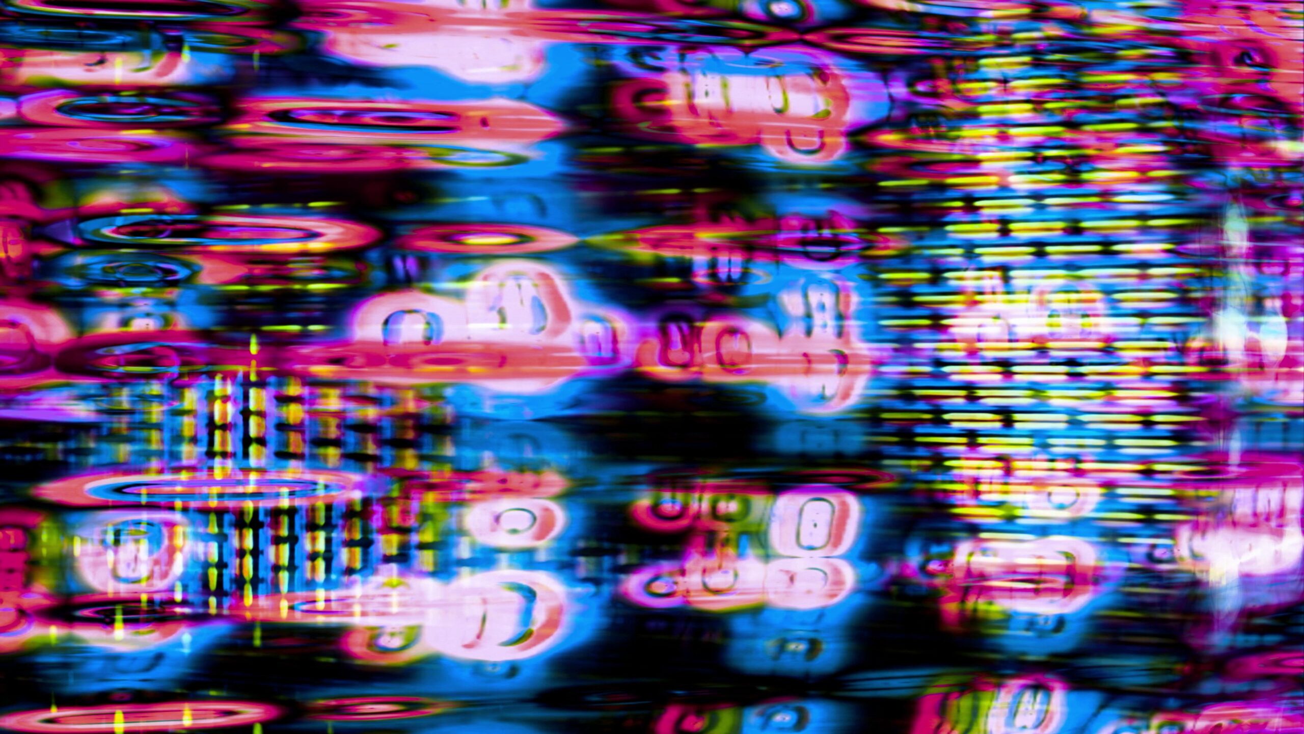 Glitch Neon Dreamscape 4K Video Loop