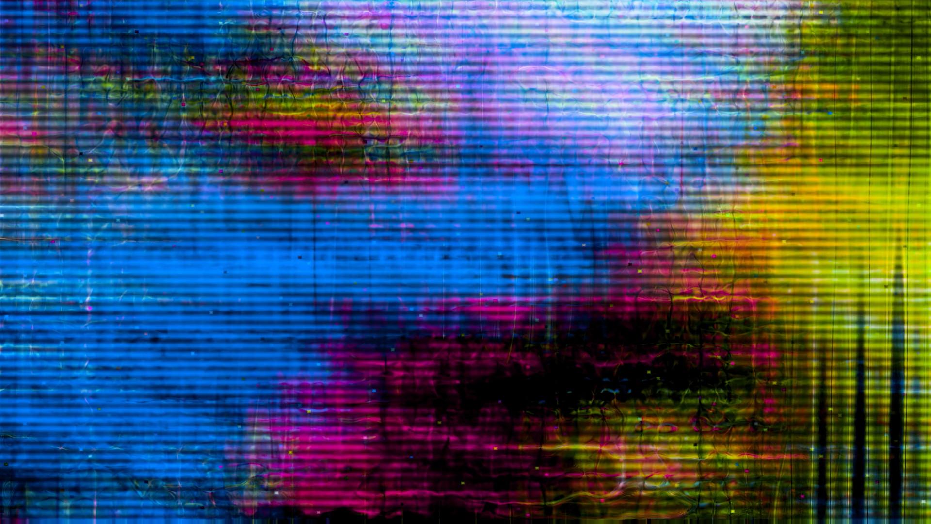 Glitchy Color Waves HD Video Loop