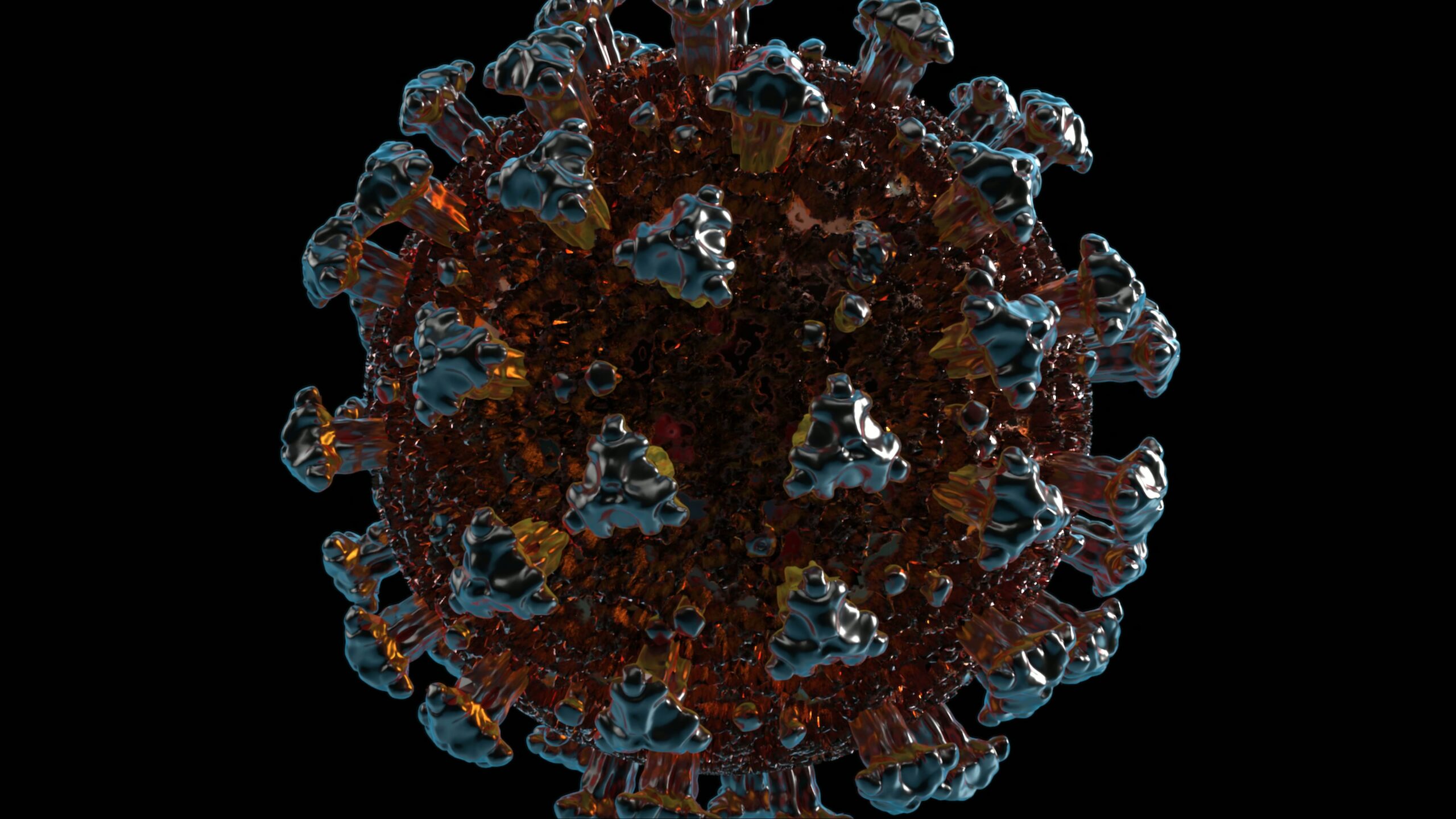 Virus Structure in Detail View 4K Video