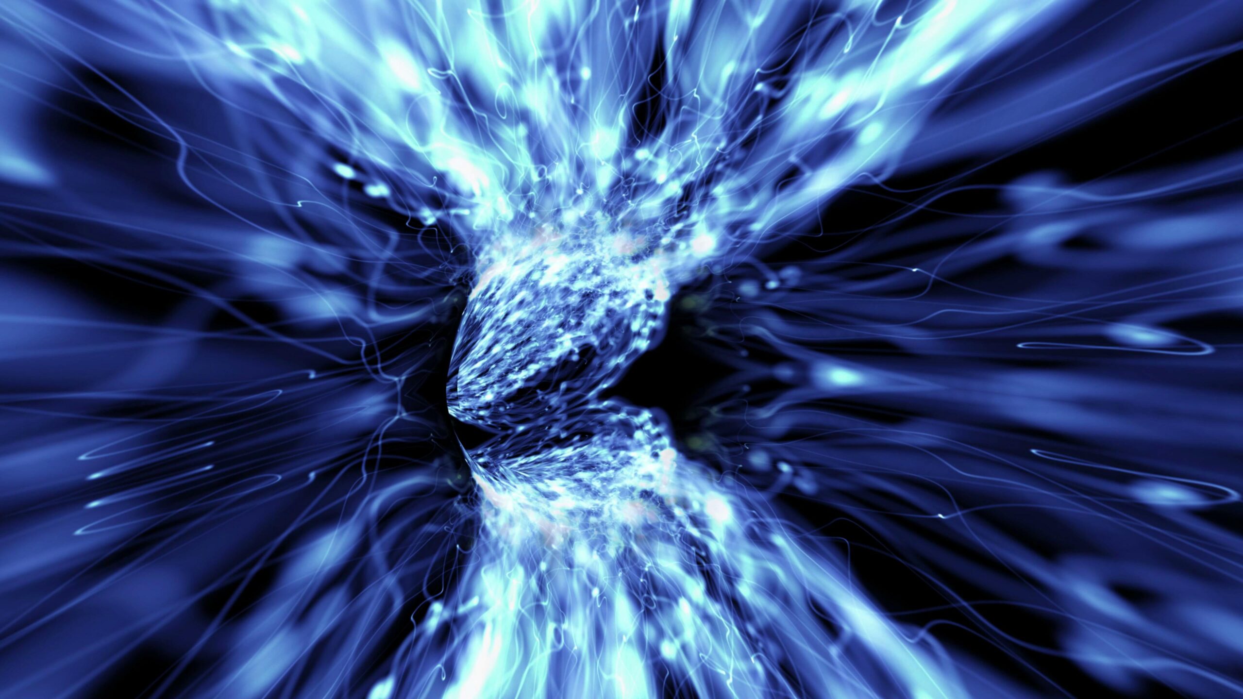 Electric Blue Energy Vortex 4K Loop