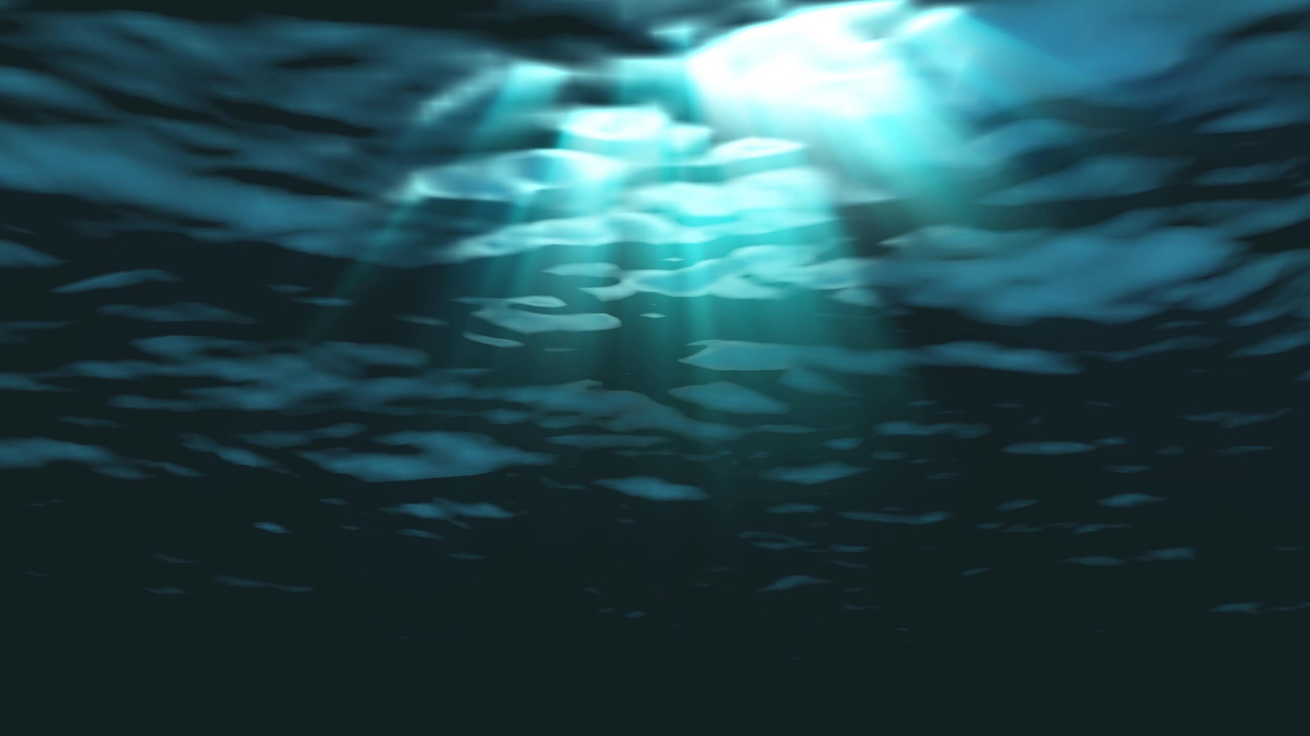 Sunlight Pierces Ocean Depths 4K Video Loop