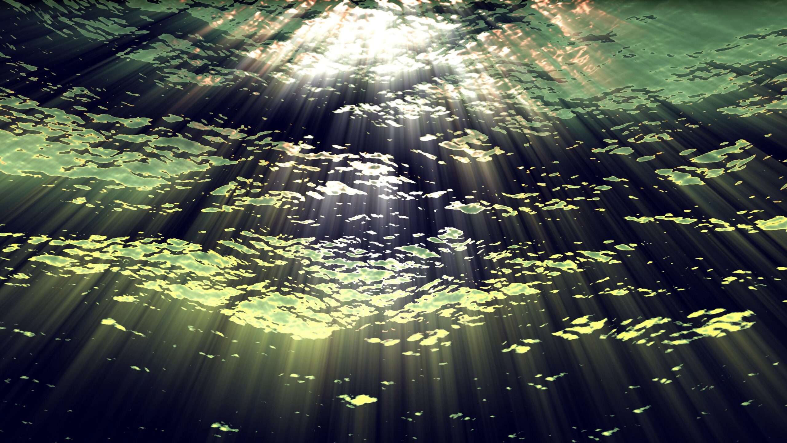 Sunlight Dances Through Ocean Depths 4K Loop