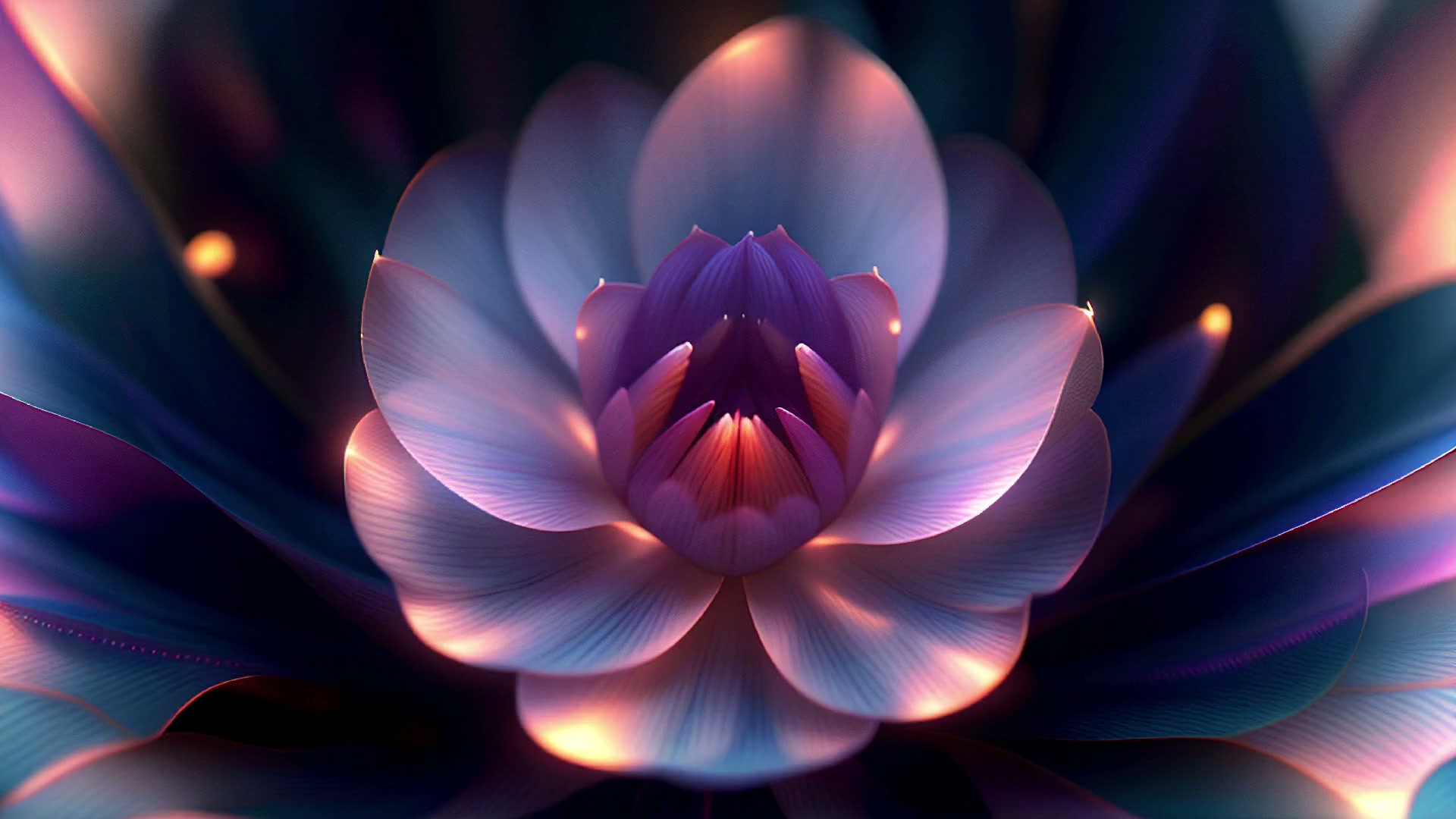 Radiant Floral Art Video Loop