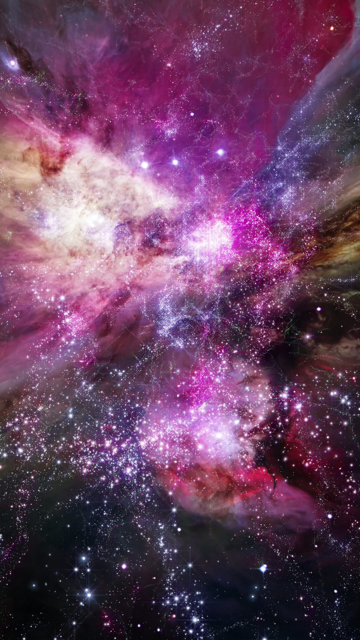 Cosmic Nebula Journey 4K Vertical Video