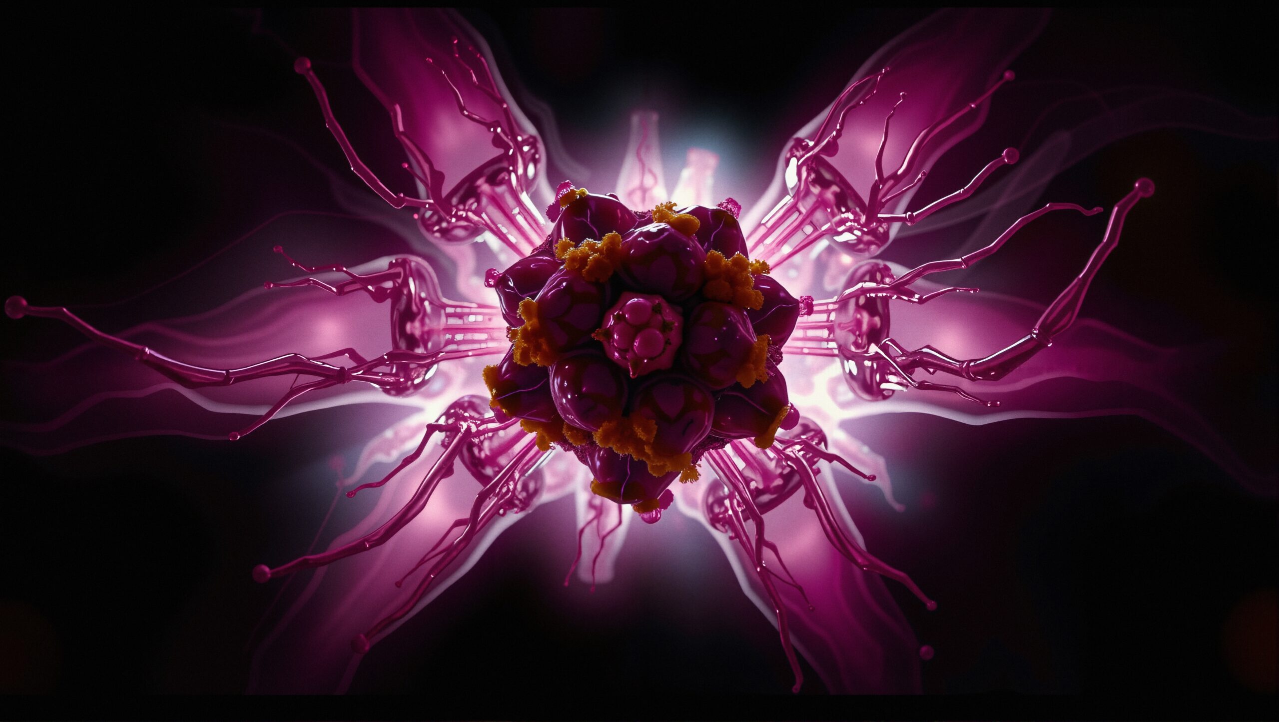 Abstract Bioform Radiating Energy