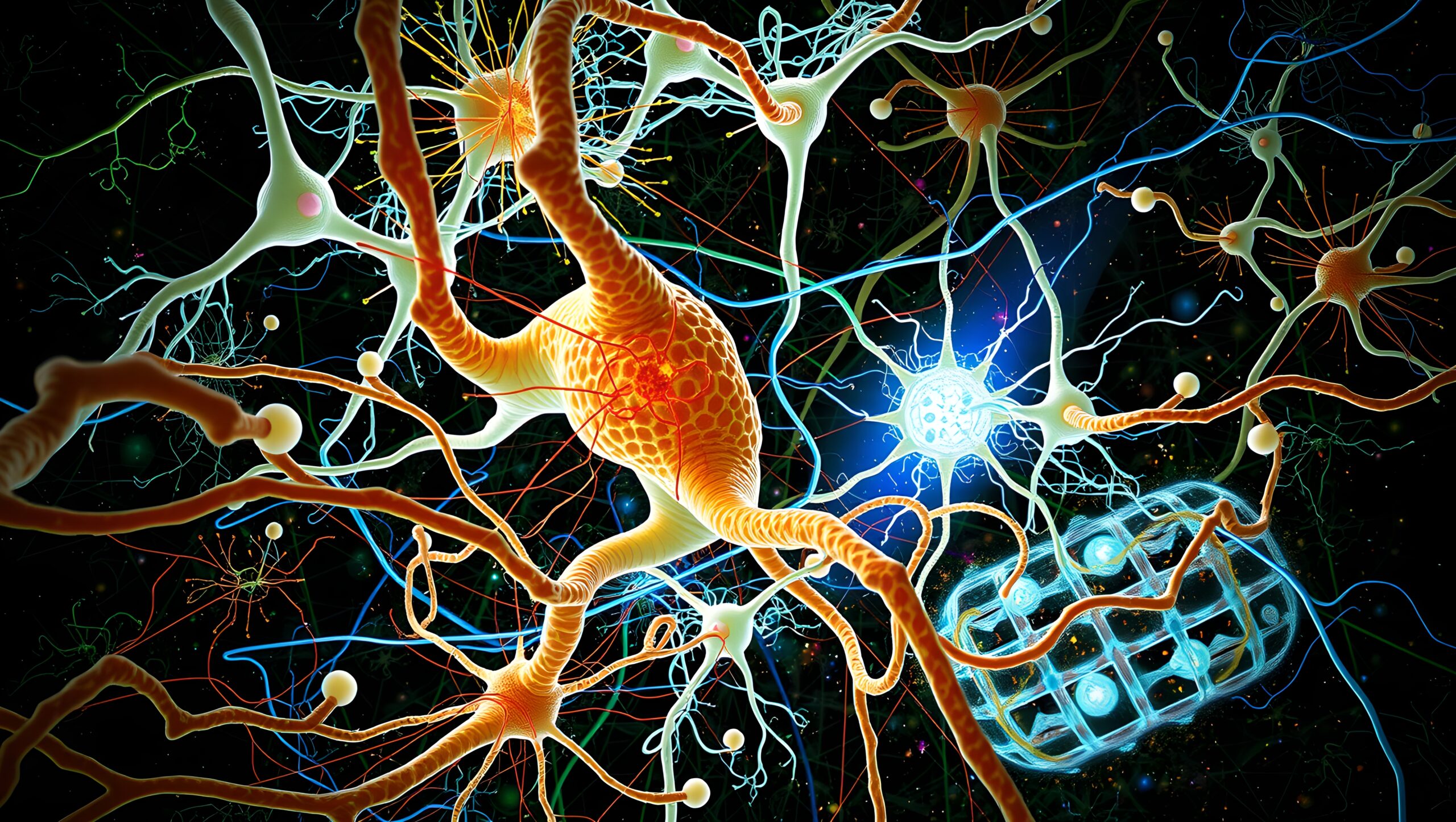 Intricate Neurons in Vibrant Colors
