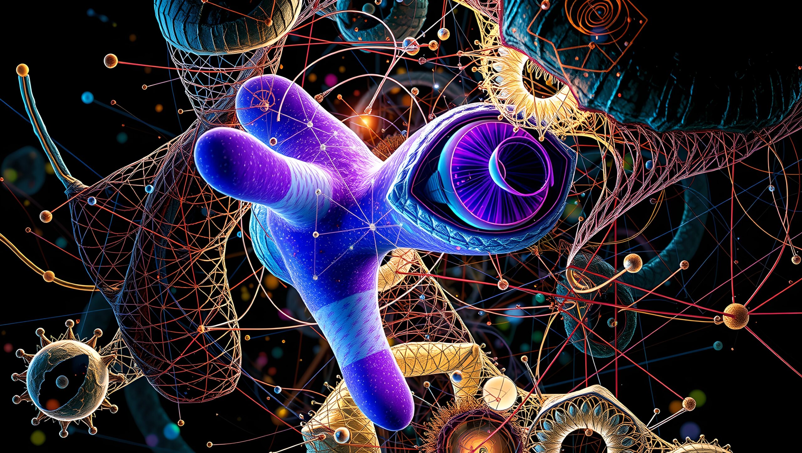 Futuristic Abstract Network Design