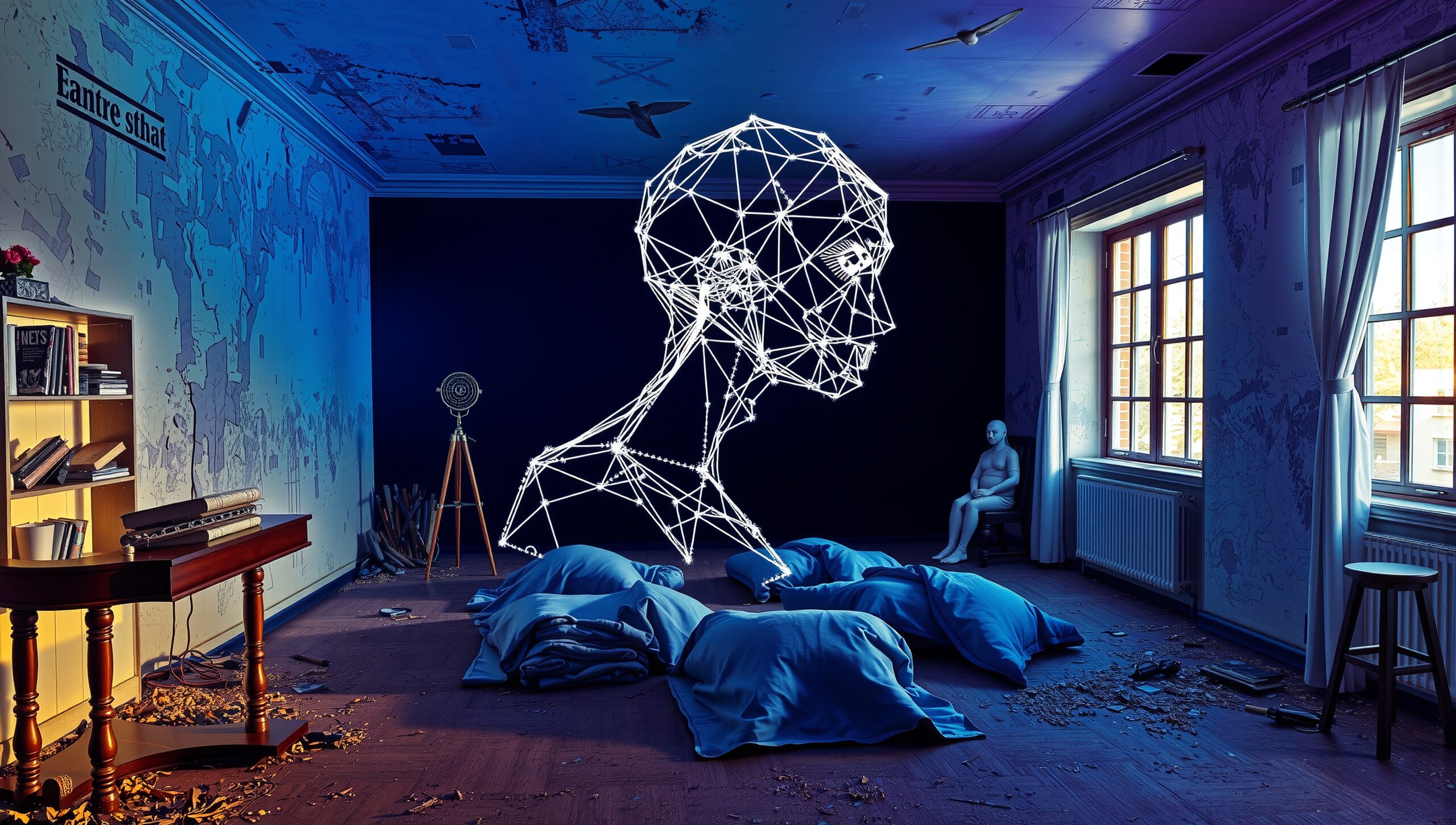 Surreal Interplay of Art Elements