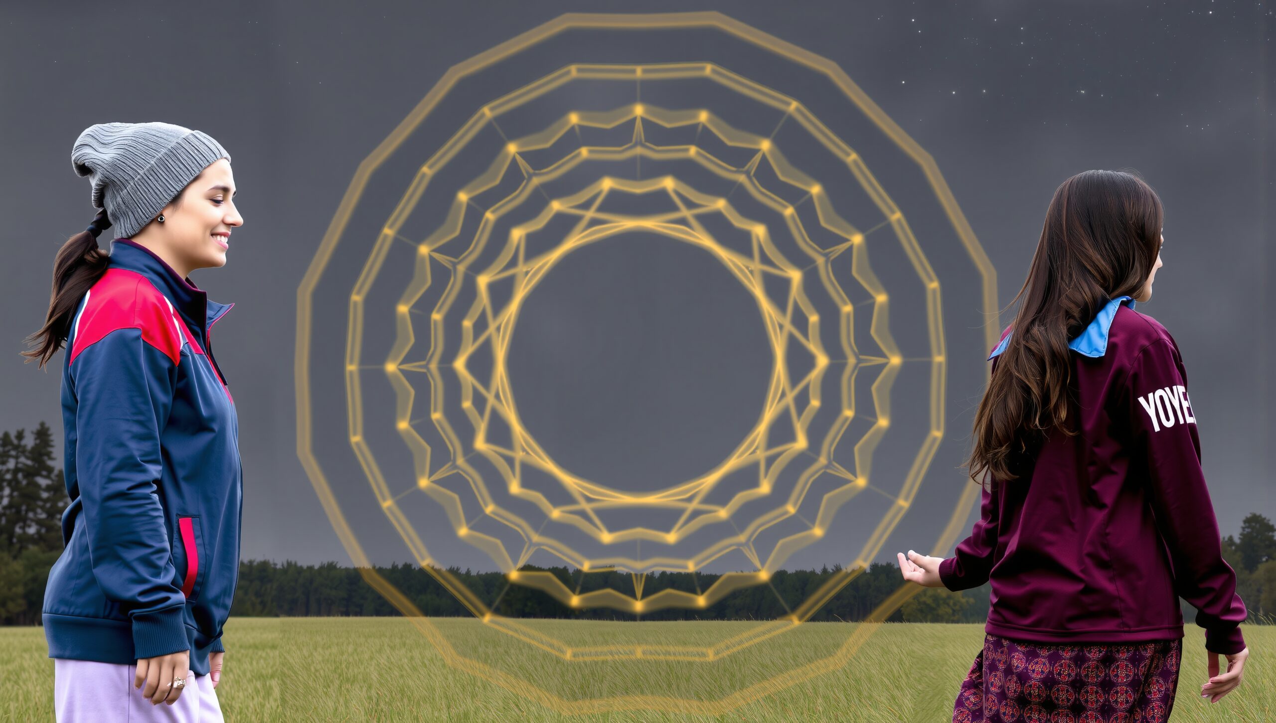 Geometric Art in Open Field